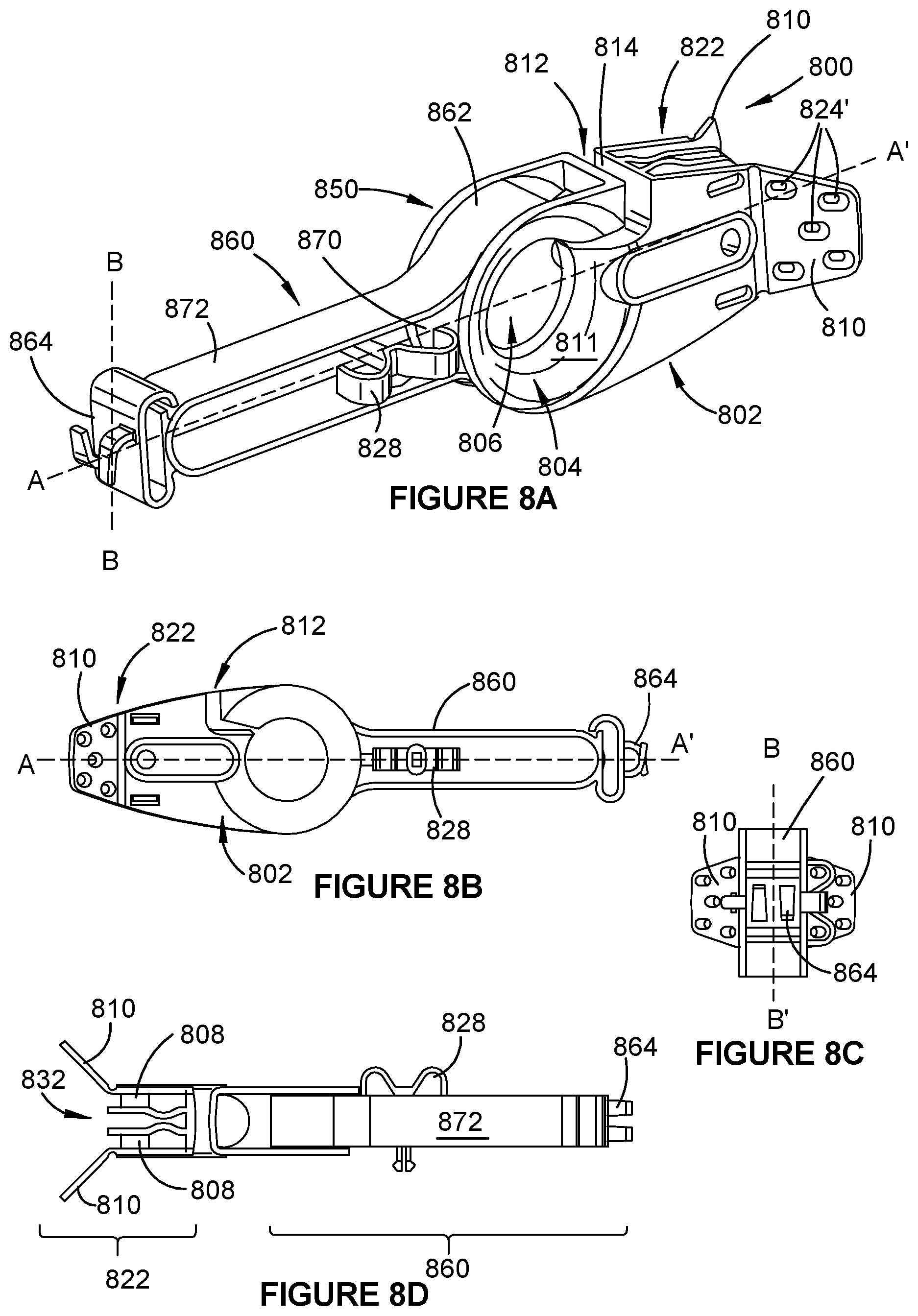 Patent US12460442 Figure 7 – Fence device