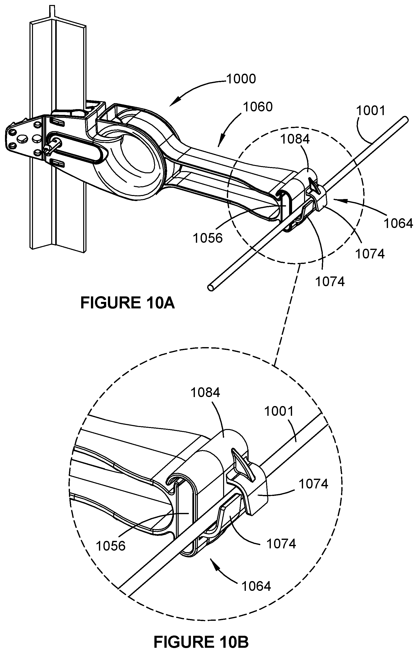 Patent US12460442 Figure 9 – Fence device