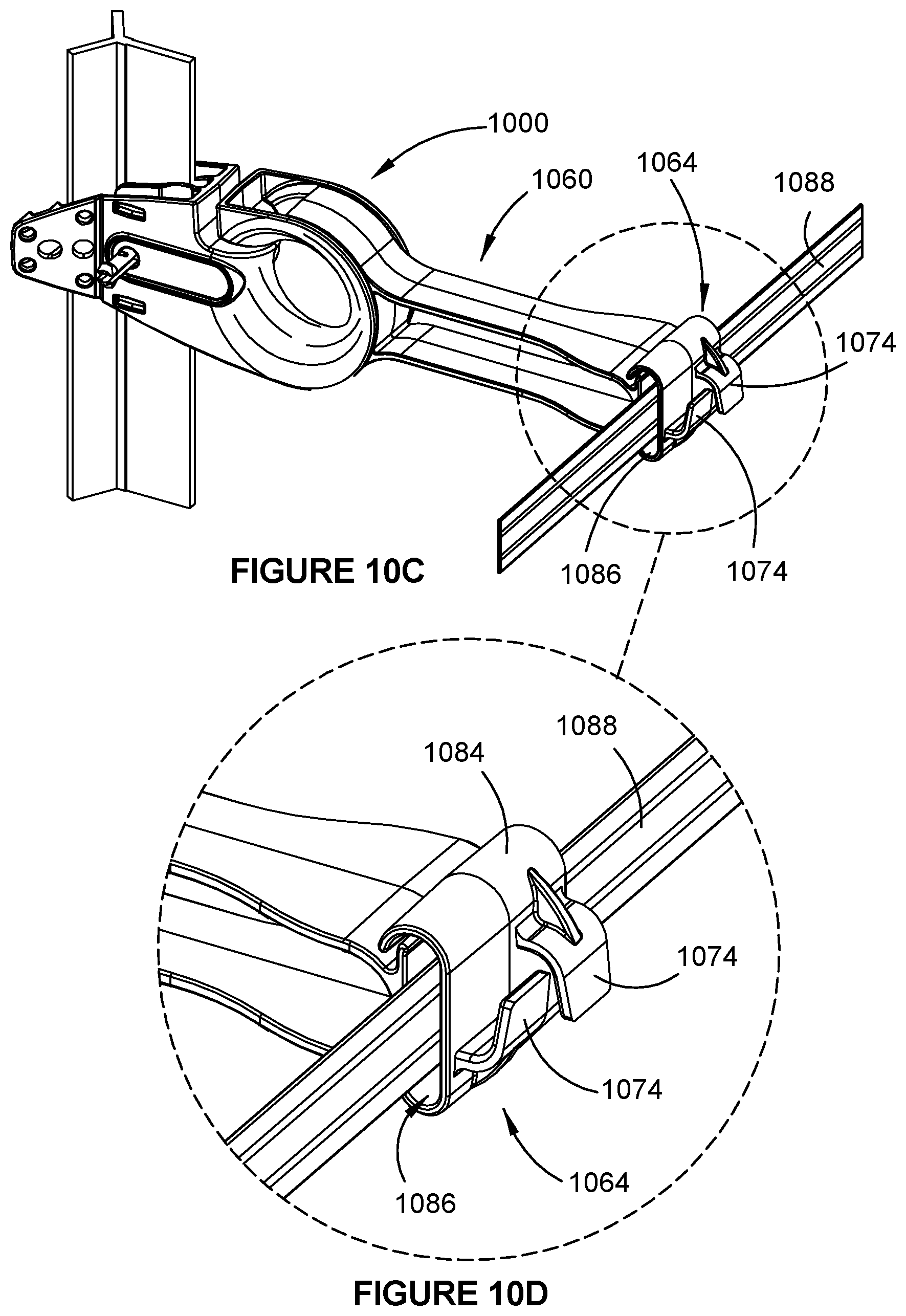 Patent US12460442 Figure 10 – Fence device