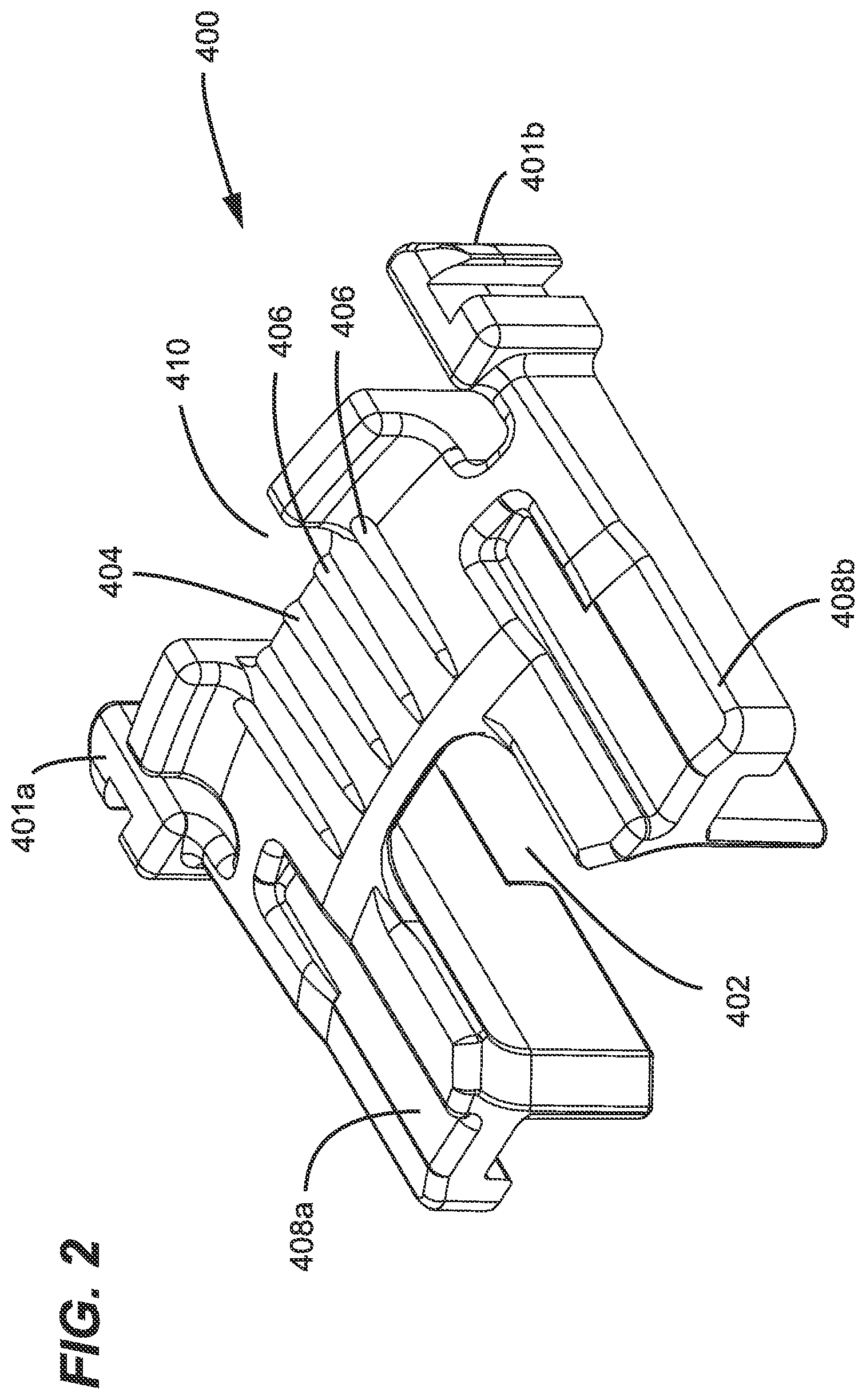 Patent US12460444 Figure 2 – Alignment guide for a door handle assembly