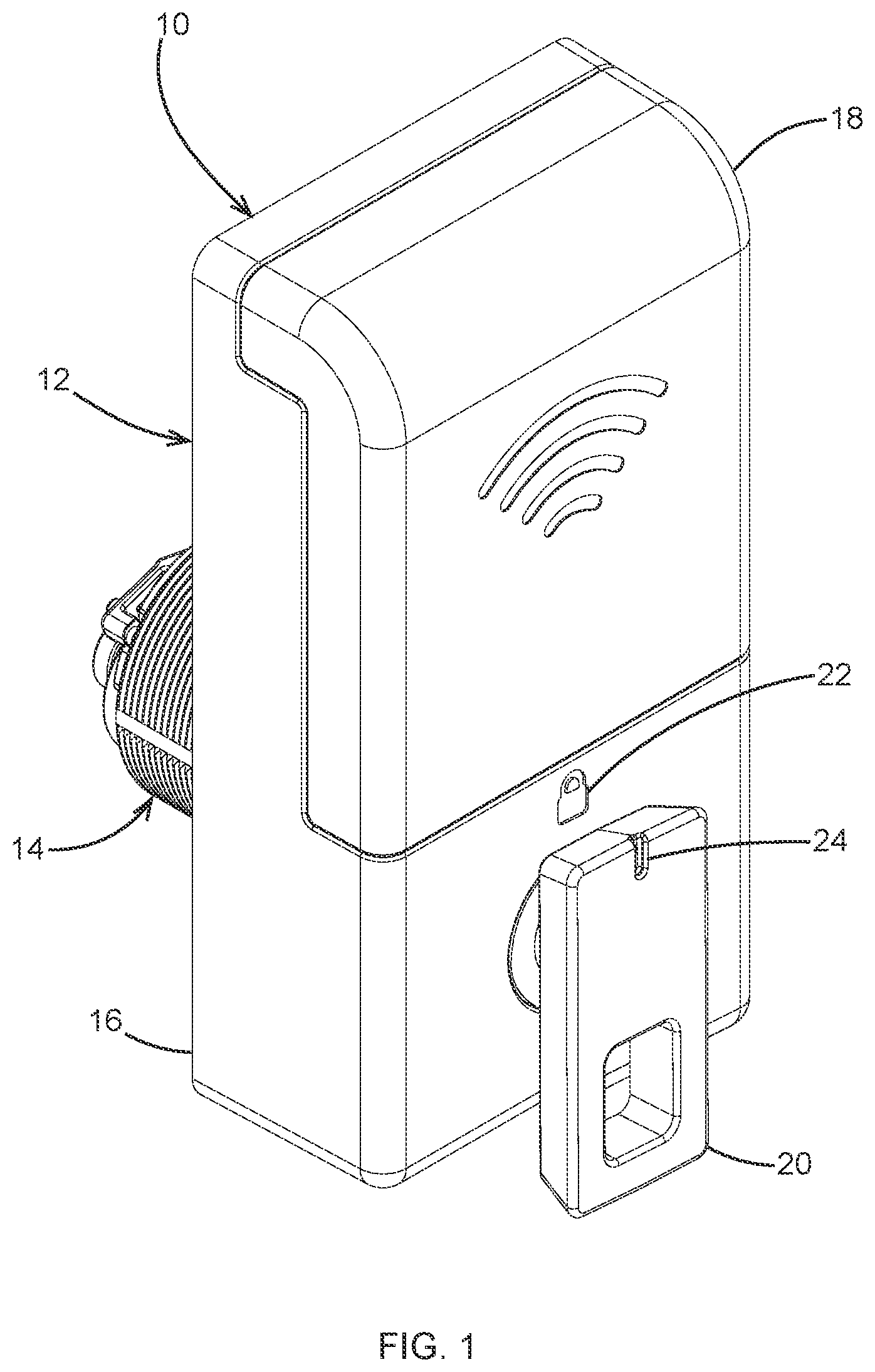 Patent US12460448 Figure 1 – Electronic mortise lock cylinder
