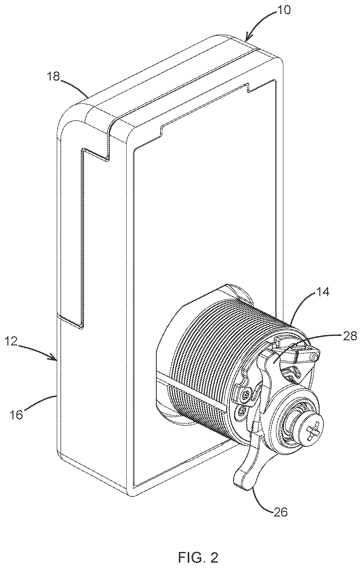 Patent US12460448 Figure 3 – Electronic mortise lock cylinder