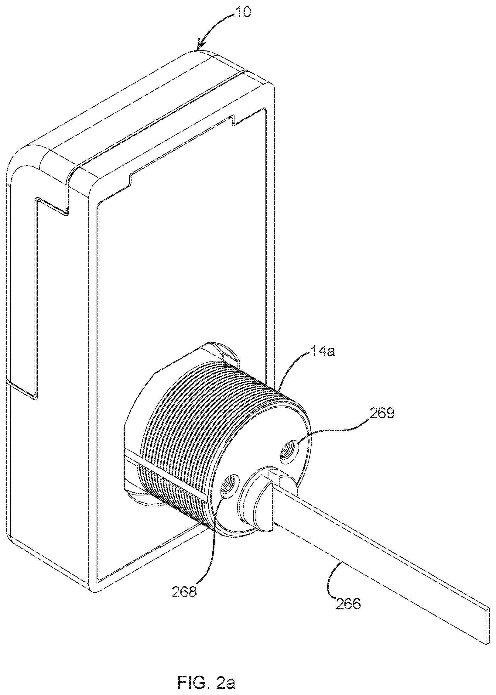 Patent US12460448 Figure 4 – Electronic mortise lock cylinder