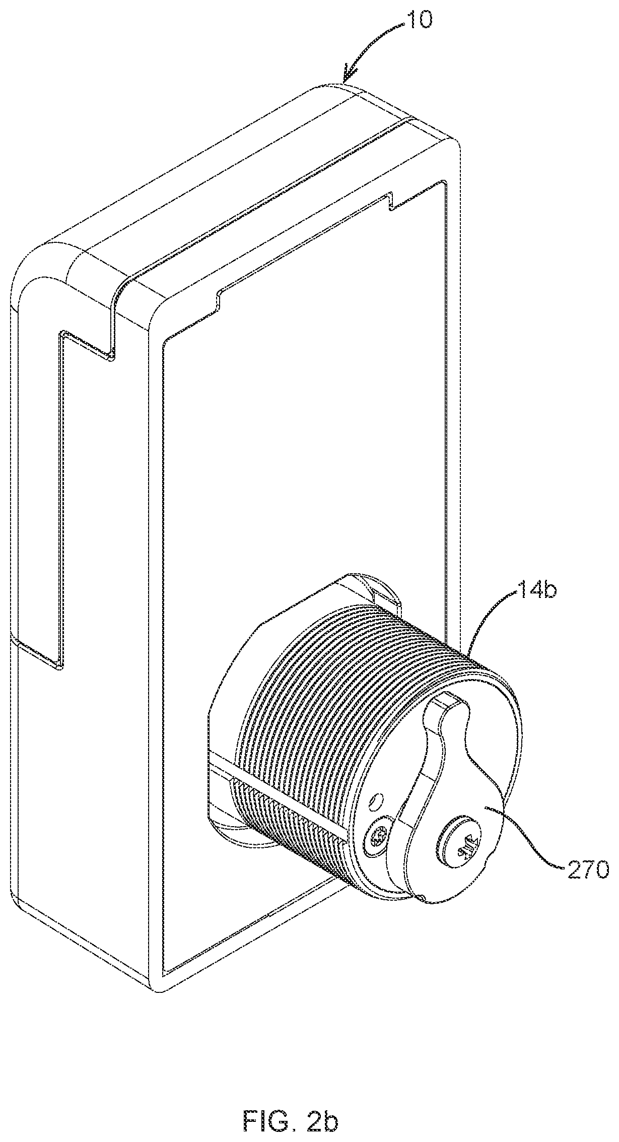 Patent US12460448 Figure 5 – Electronic mortise lock cylinder
