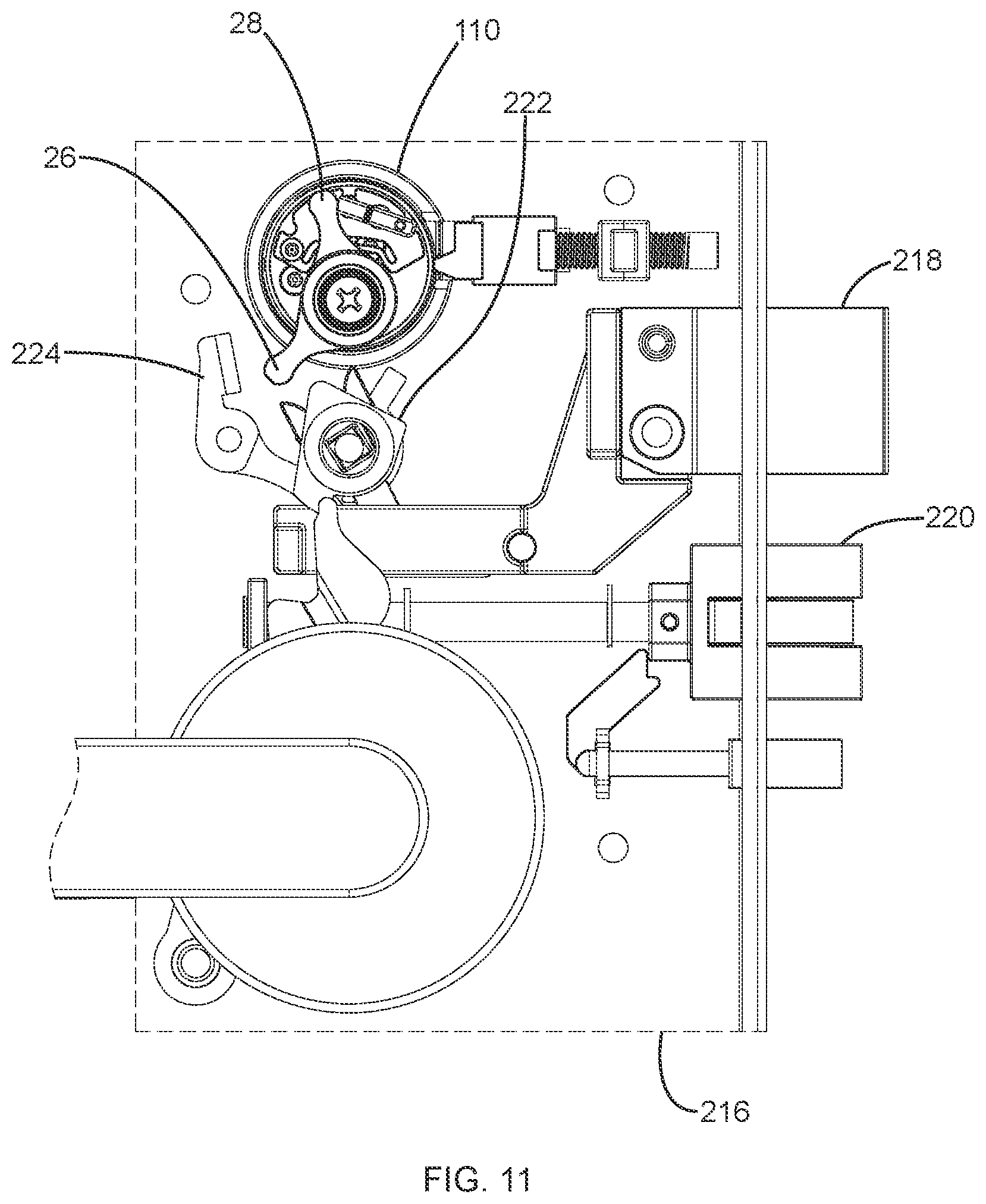 Patent US12460448 Figure 14 – Electronic mortise lock cylinder