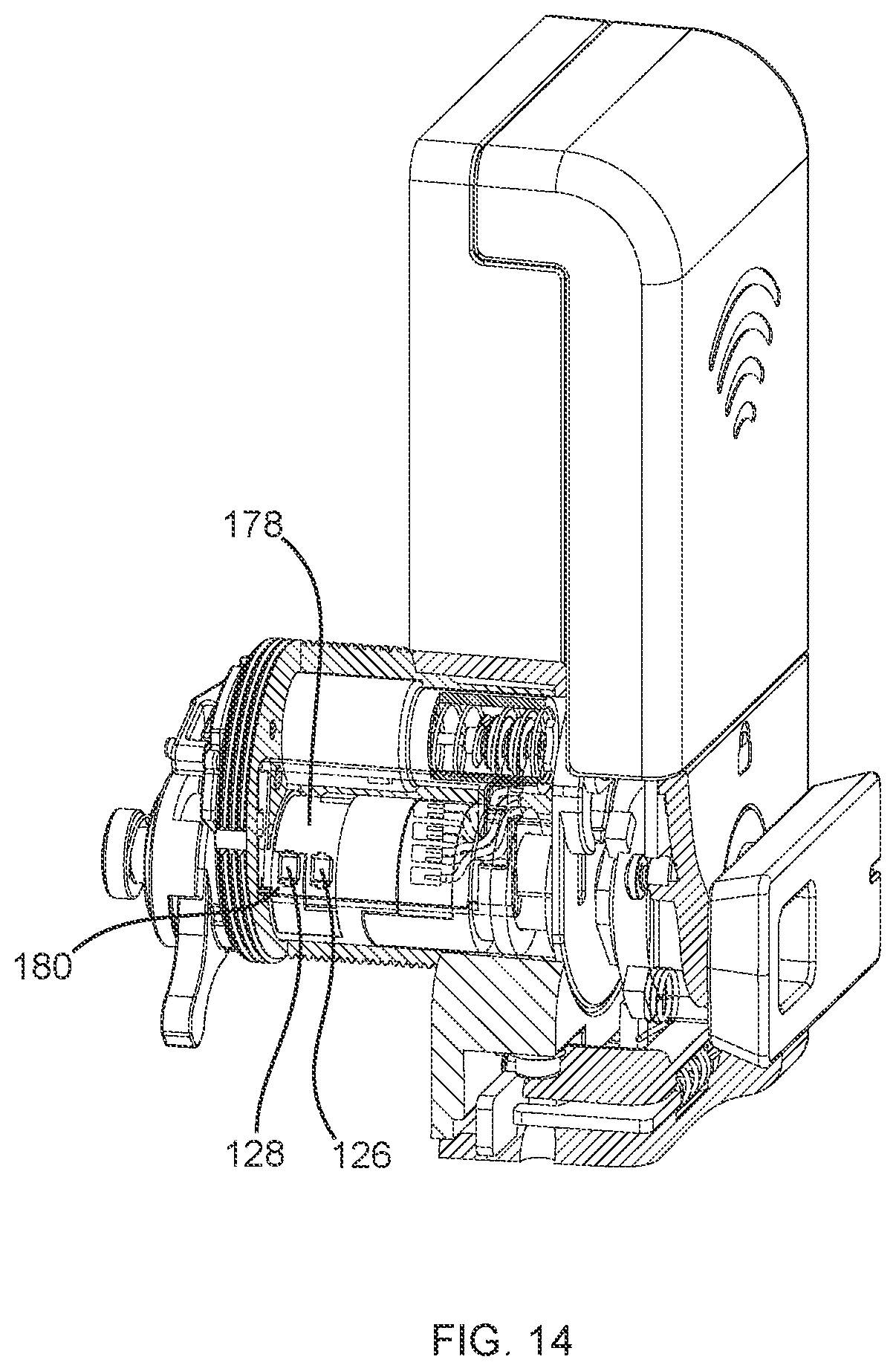 Patent US12460448 Figure 17 – Electronic mortise lock cylinder