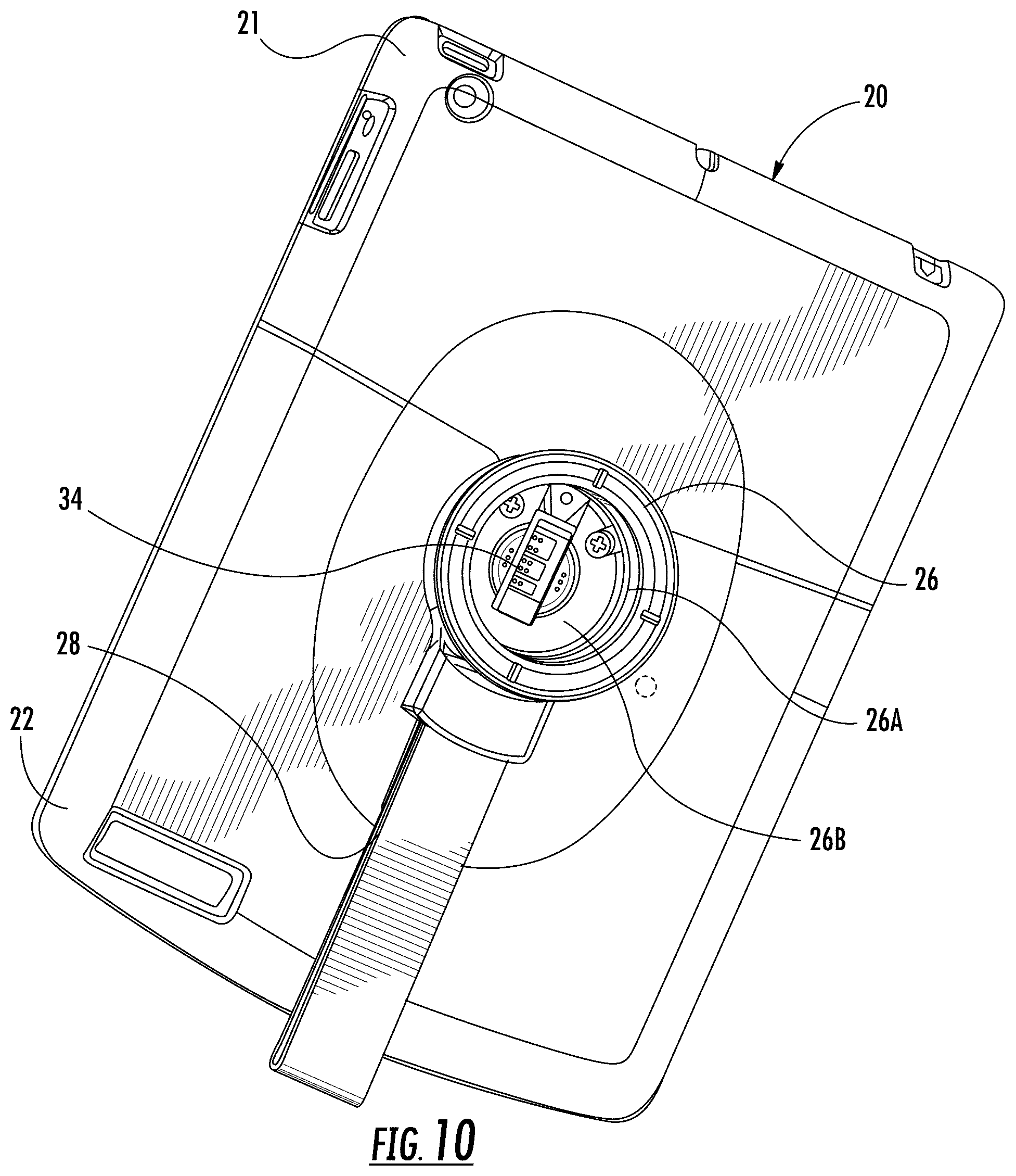Patent US12460451 Figure 8 – Anti-theft device for portable electronic device