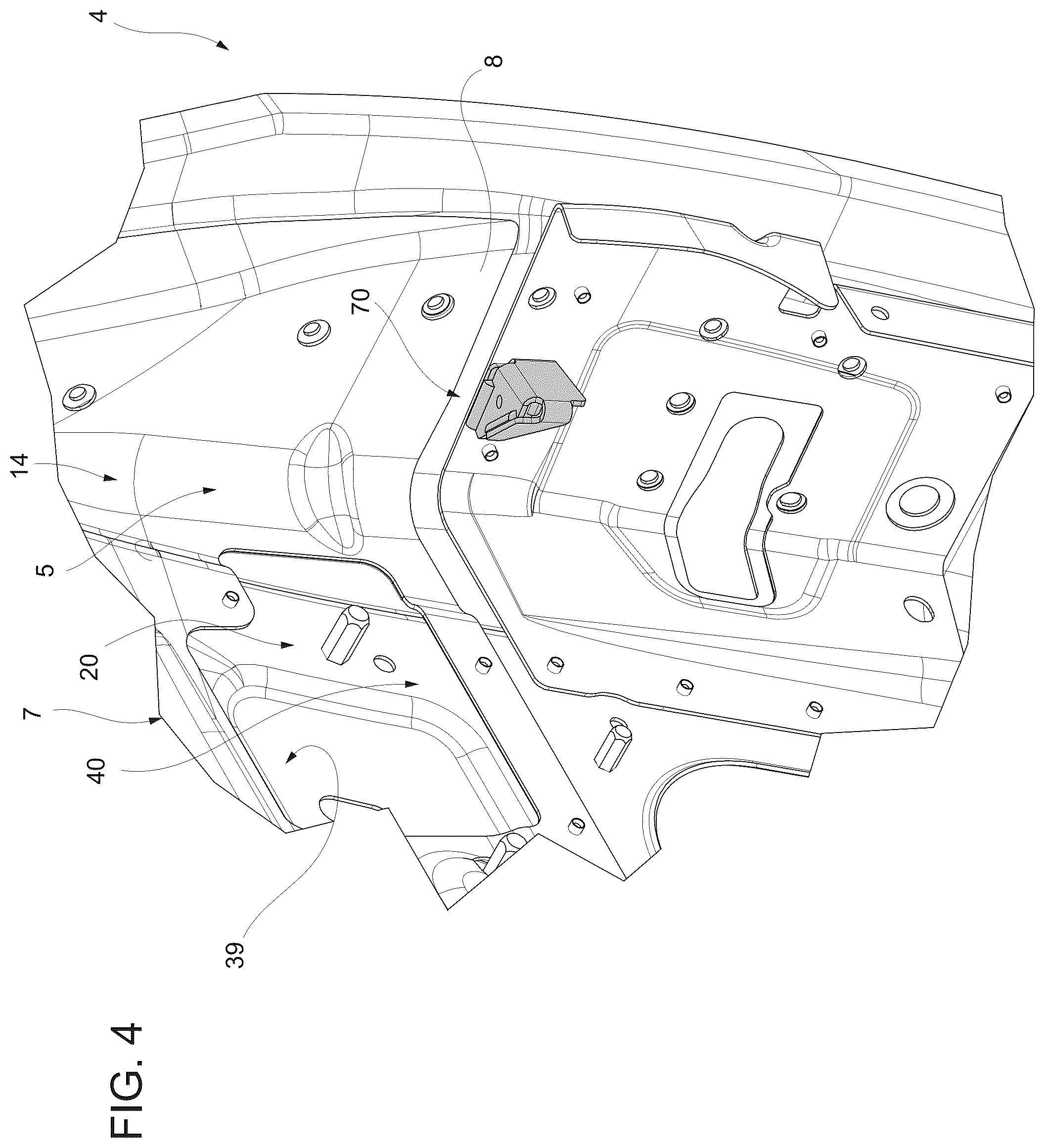Patent US12460452 Figure 4 – Door for a motor vehicle