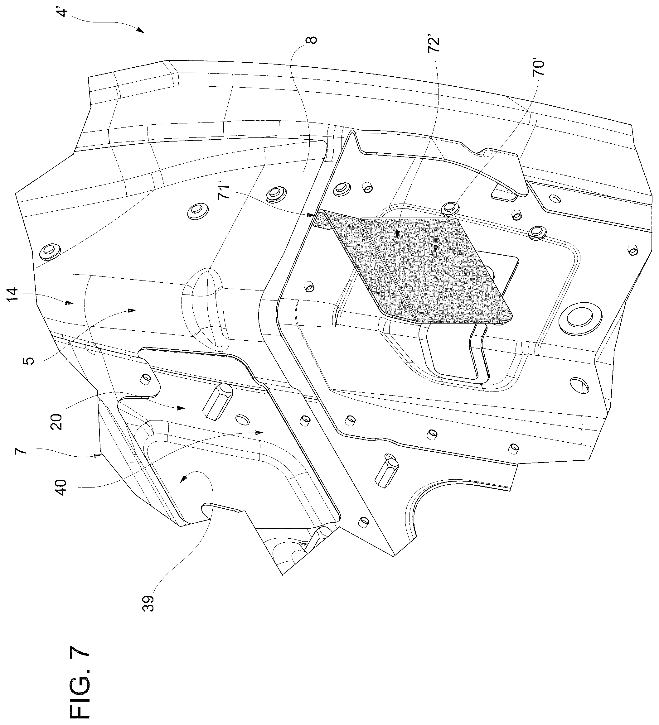 Patent US12460452 Figure 7 – Door for a motor vehicle