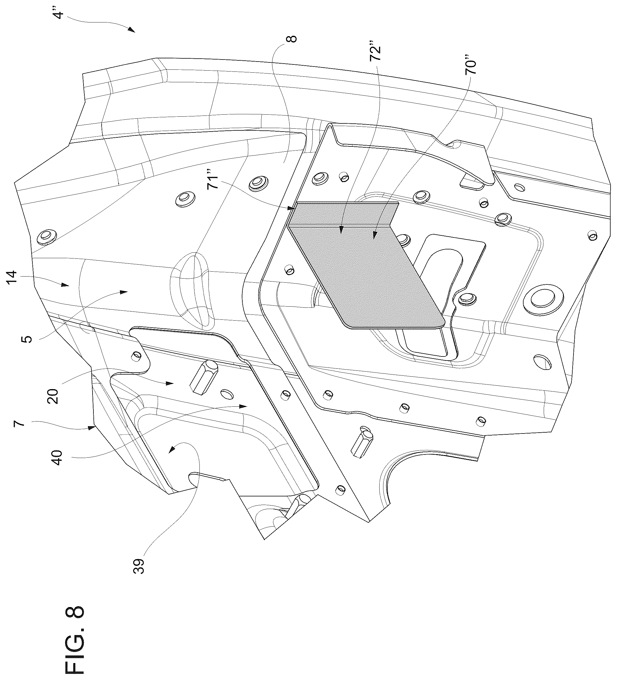 Patent US12460452 Figure 8 – Door for a motor vehicle