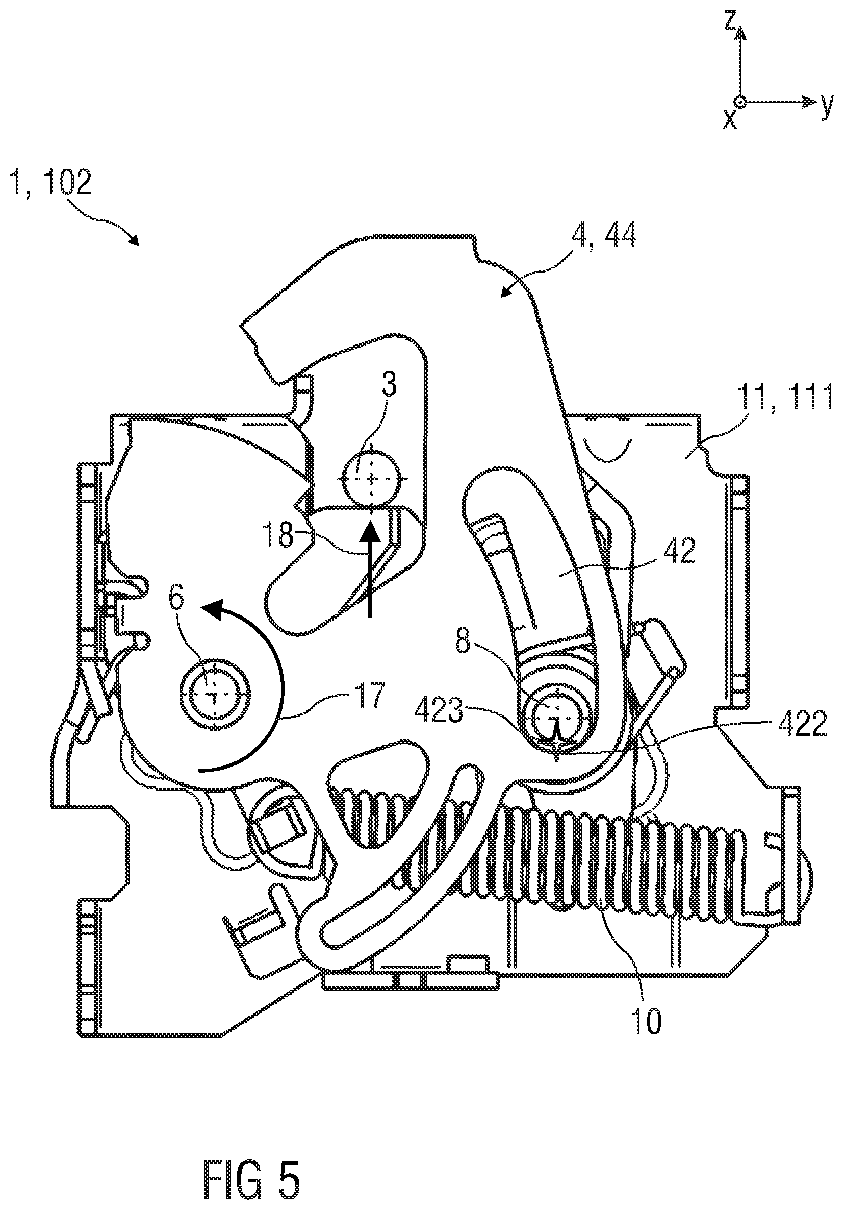 Patent US12460455 Figure 4 – Lock arrangement—in particular, for an engine hood of a vehicle
