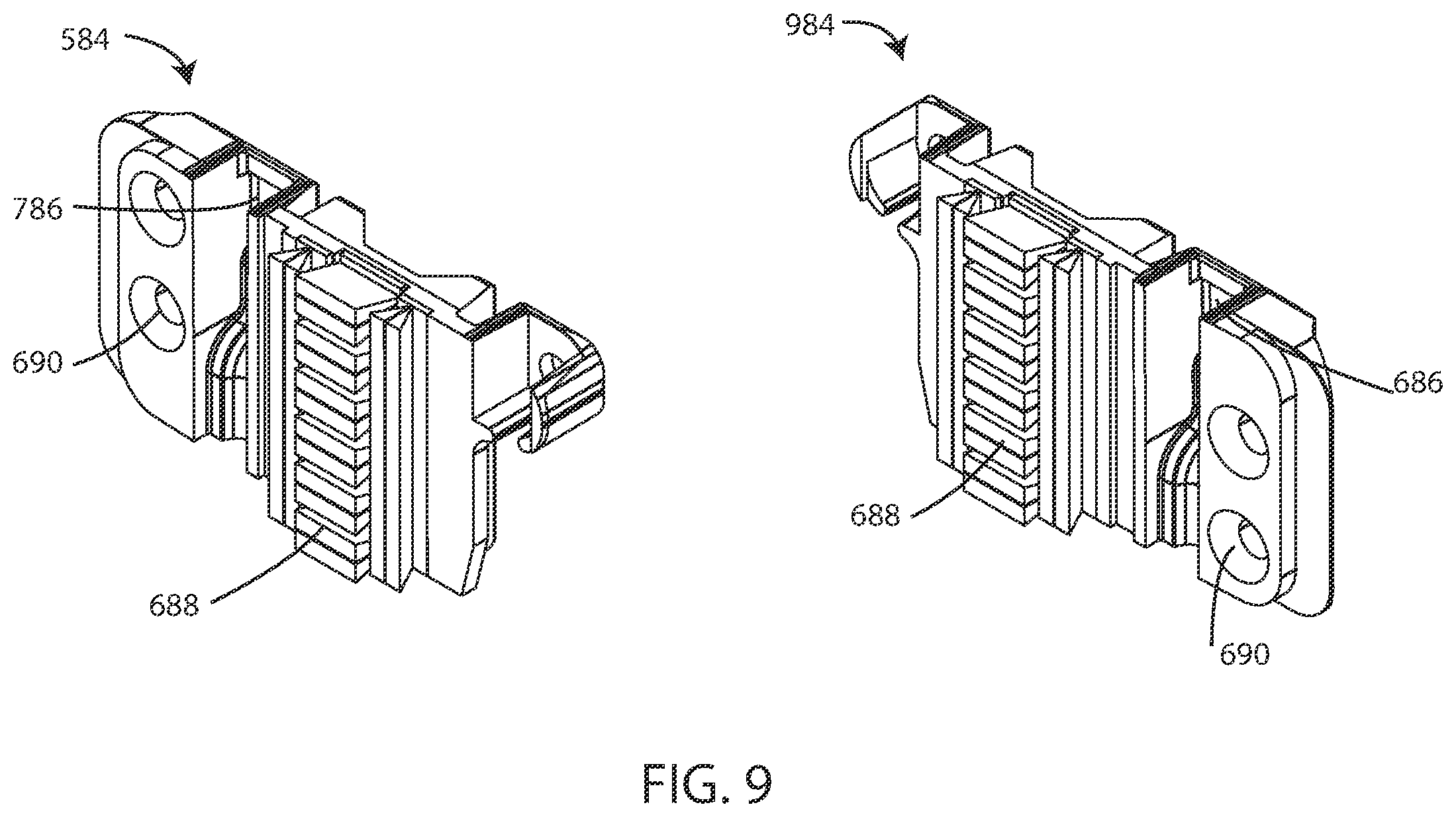 Patent US12460457 Figure 8 – Sash tilt bolt and checkrail bracket systems for coastal impact resistant fenestrations