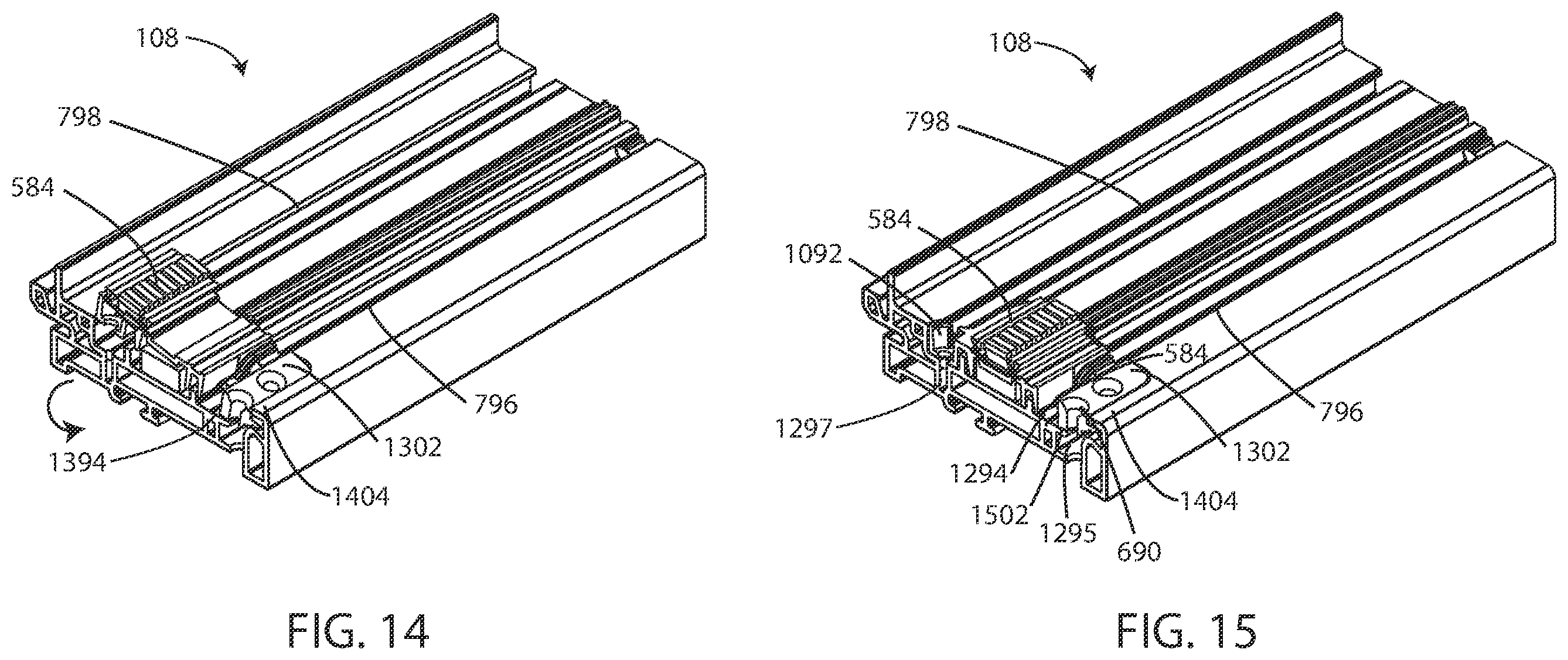 Patent US12460457 Figure 12 – Sash tilt bolt and checkrail bracket systems for coastal impact resistant fenestrations