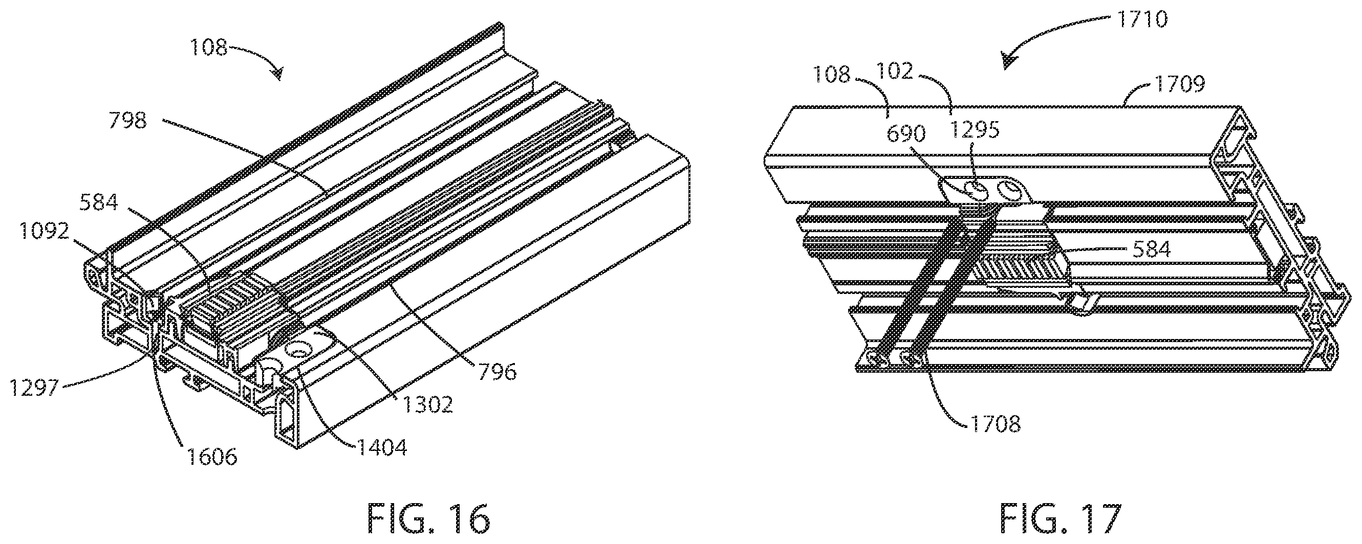Patent US12460457 Figure 13 – Sash tilt bolt and checkrail bracket systems for coastal impact resistant fenestrations