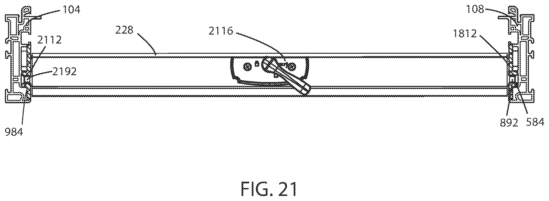 Patent US12460457 Figure 16 – Sash tilt bolt and checkrail bracket systems for coastal impact resistant fenestrations