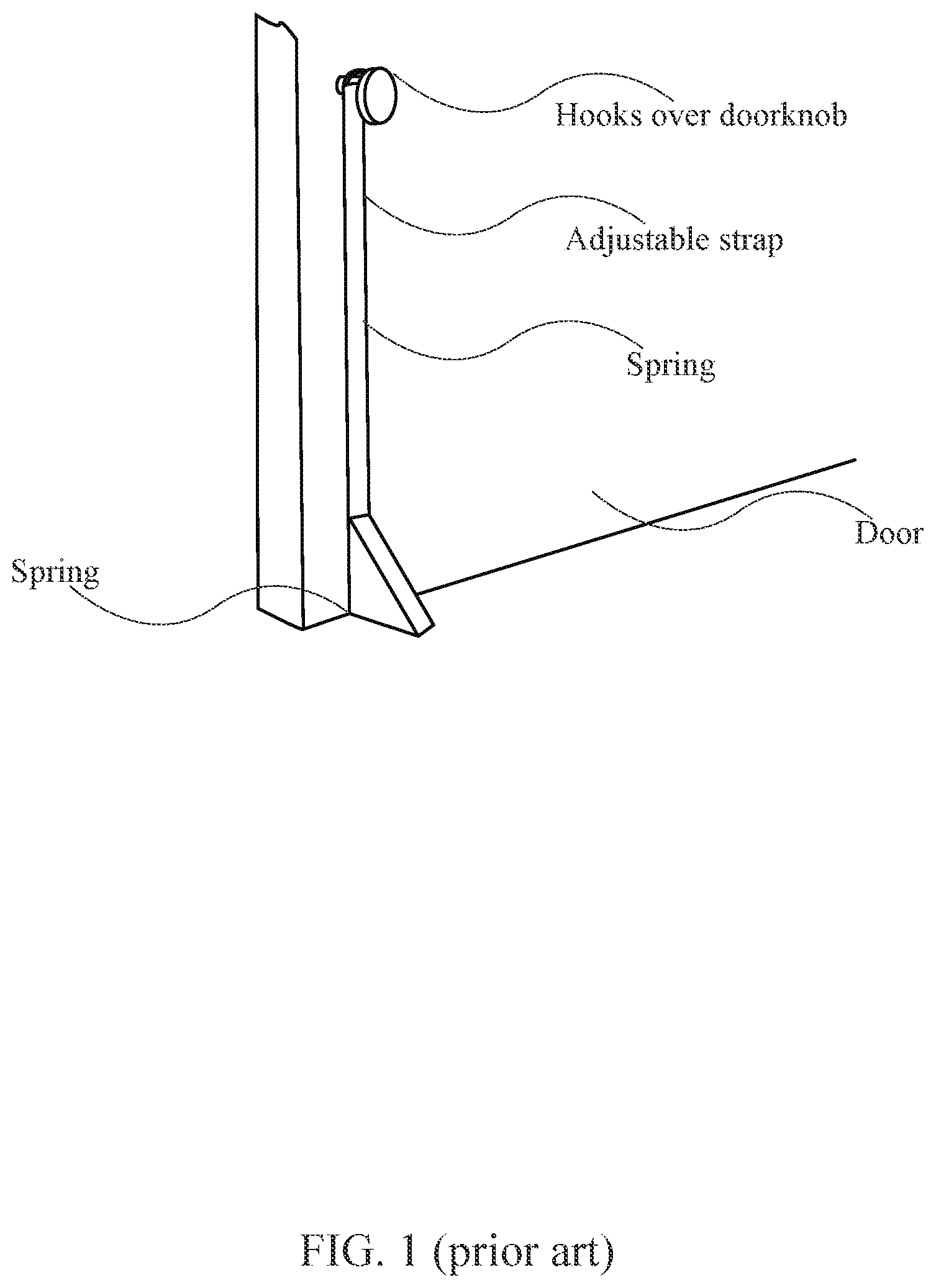 Patent US12460458 — Removable, non-intrusive, remotely-controlled door locking apparatus — Figure 1
