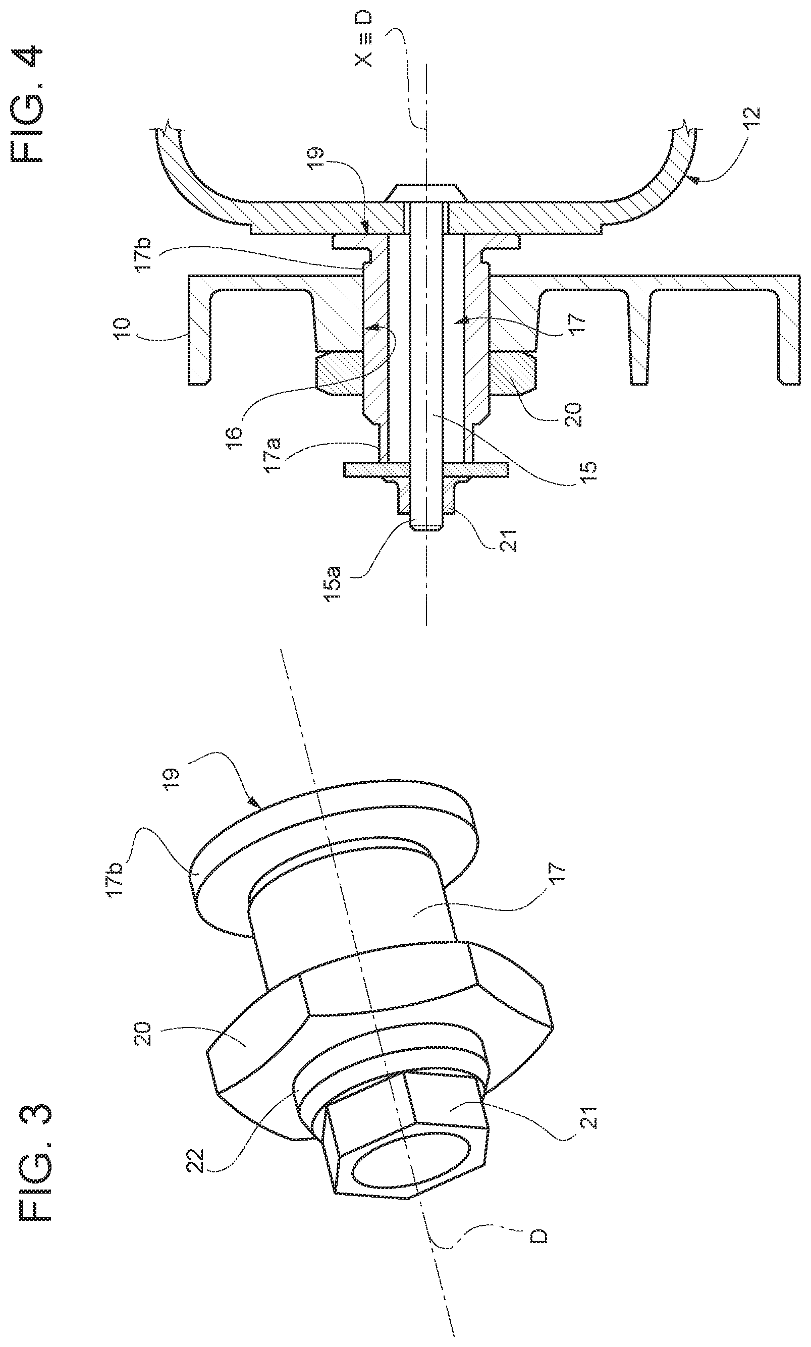 Patent US12460460 Figure 3 – Hood assembly for a motor vehicle and process for the mounting thereof