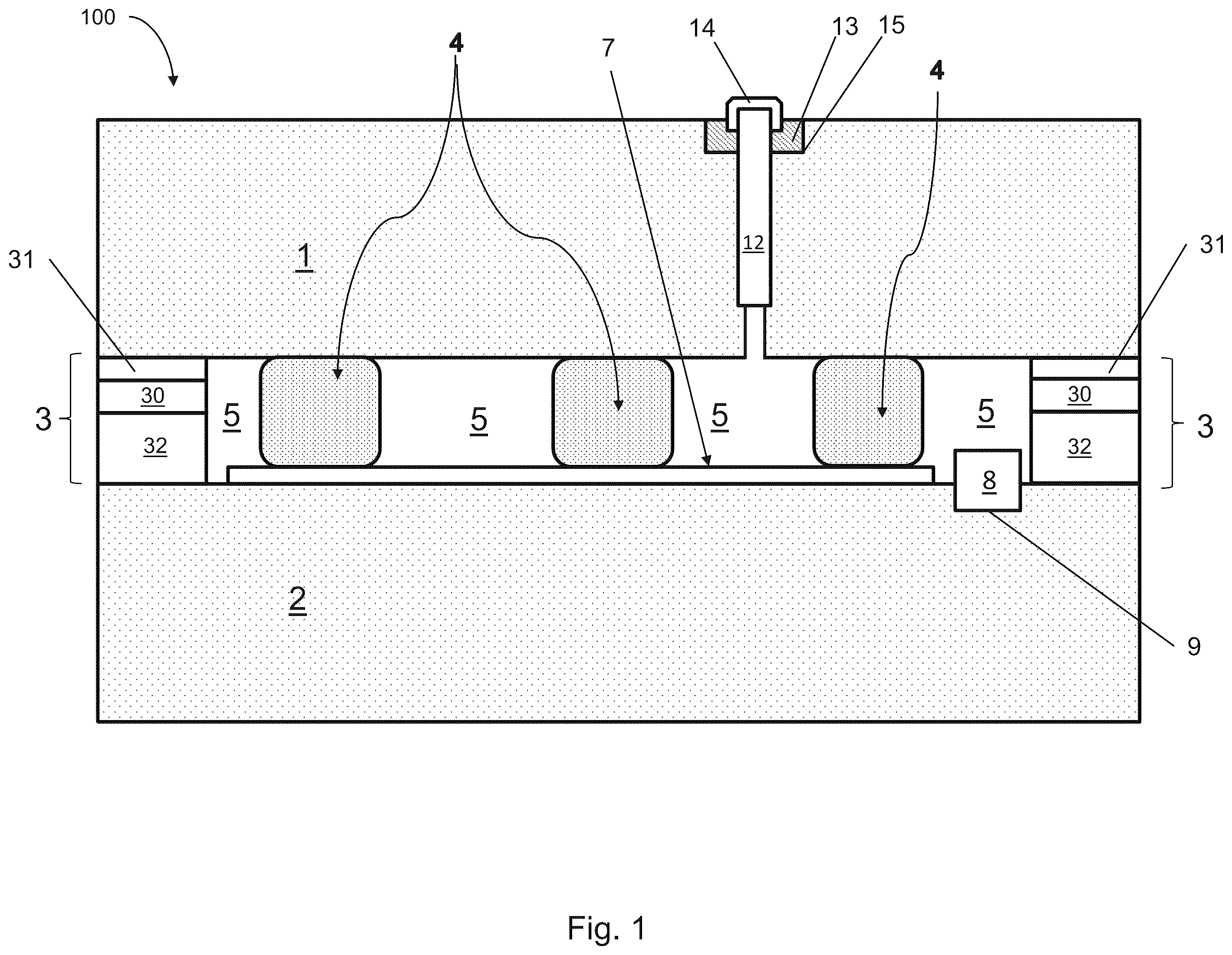 Patent US12460467 — Vacuum insulated panel with getter having Ti—Al—V crystalline phase and method of making same — Figure 1