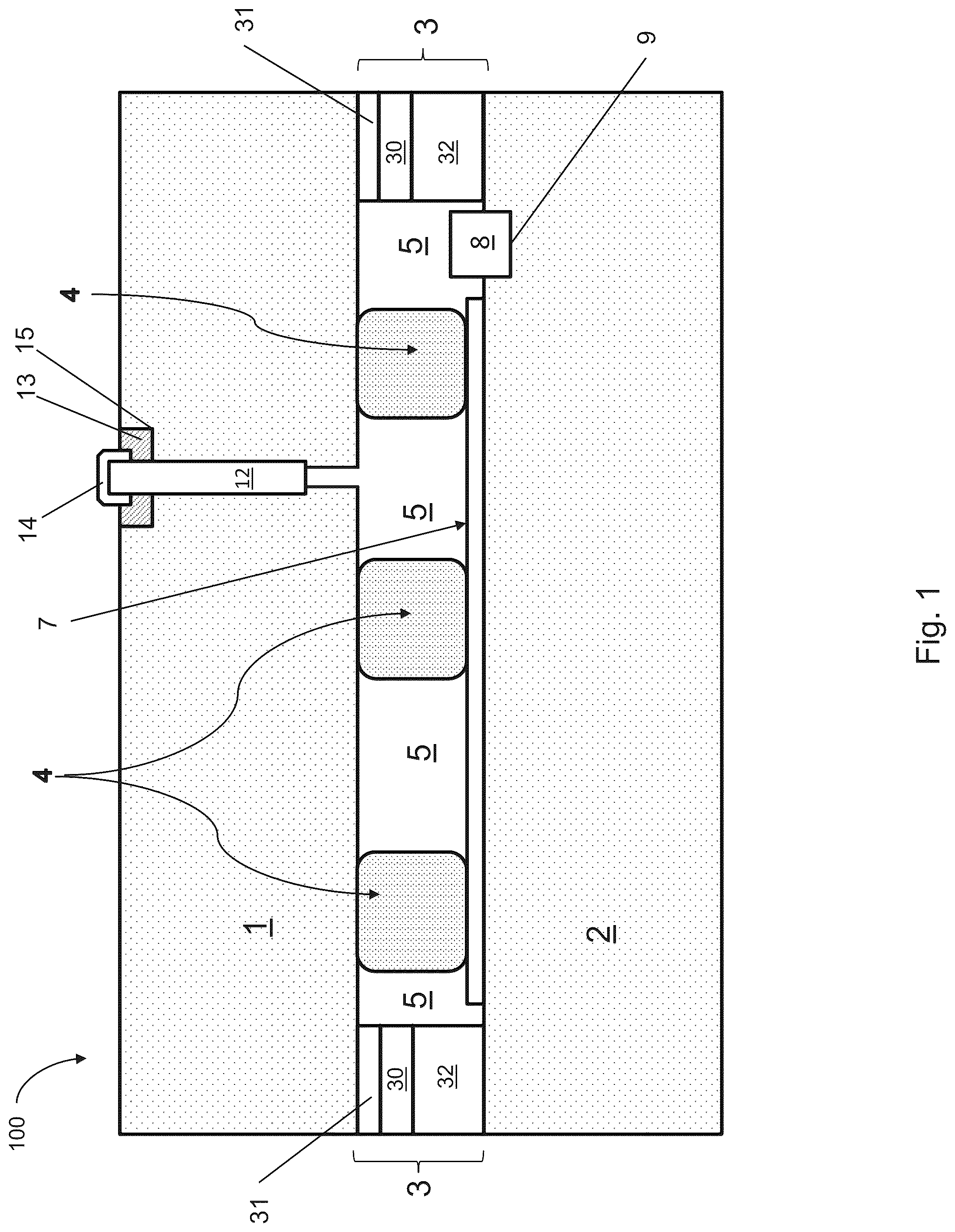 Patent US12460468 Figure 1 – Vacuum insulated panel with edge seal