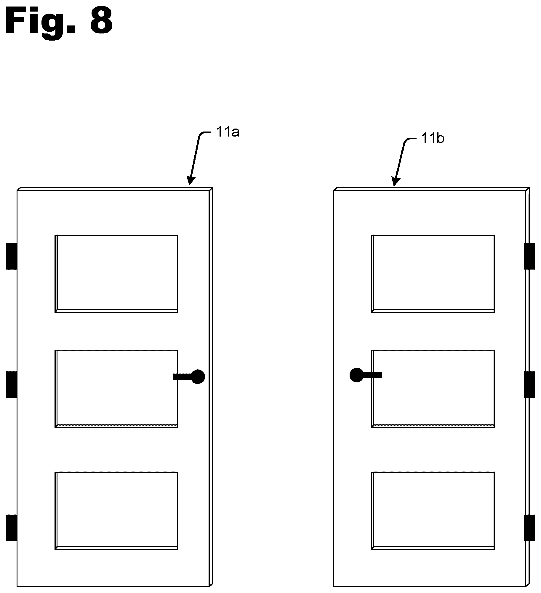 Patent US12460470 Figure 8 – Manufactured door