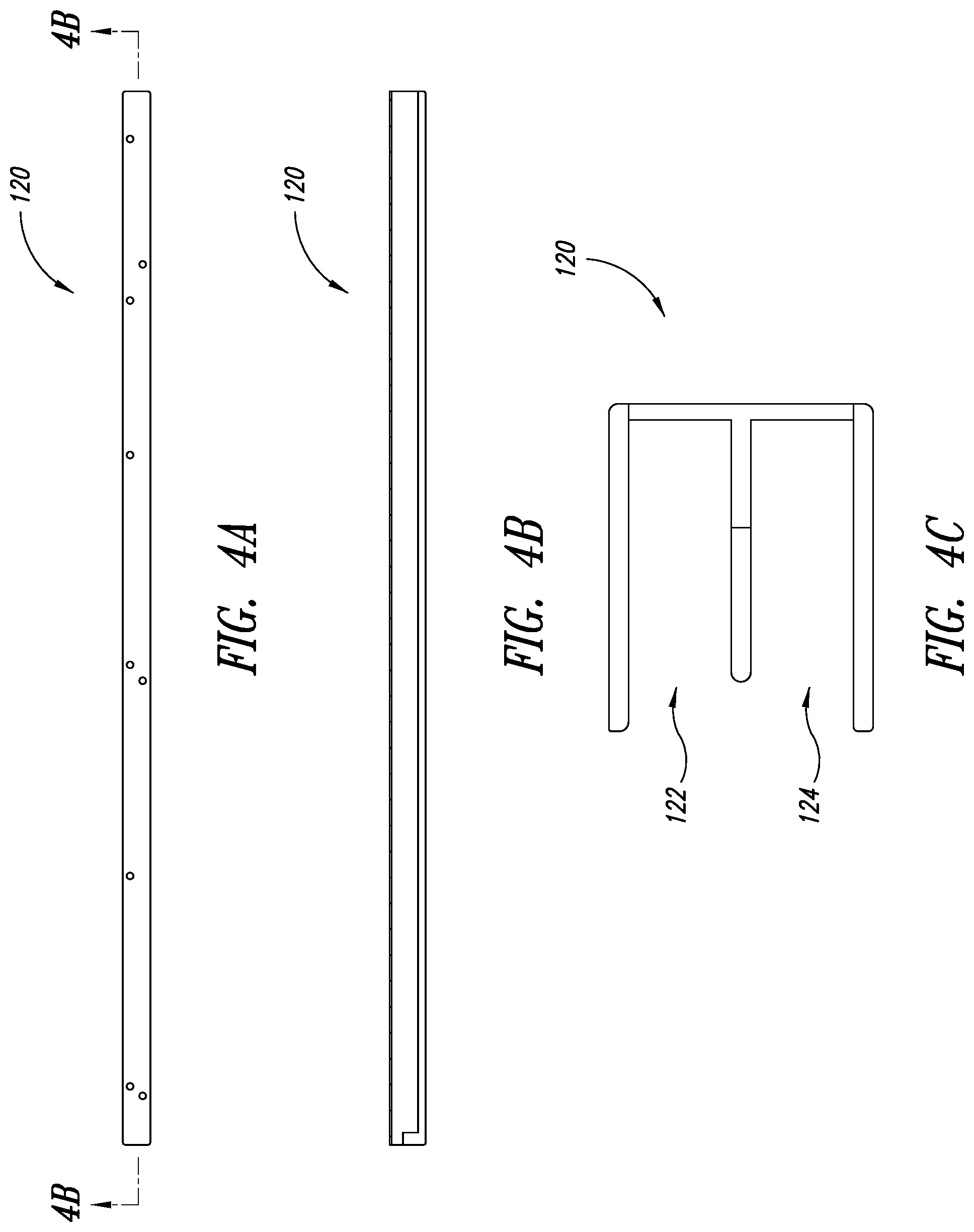 Patent US12460472 Figure 4 – Top-hanging sliding door including wedge design top seal