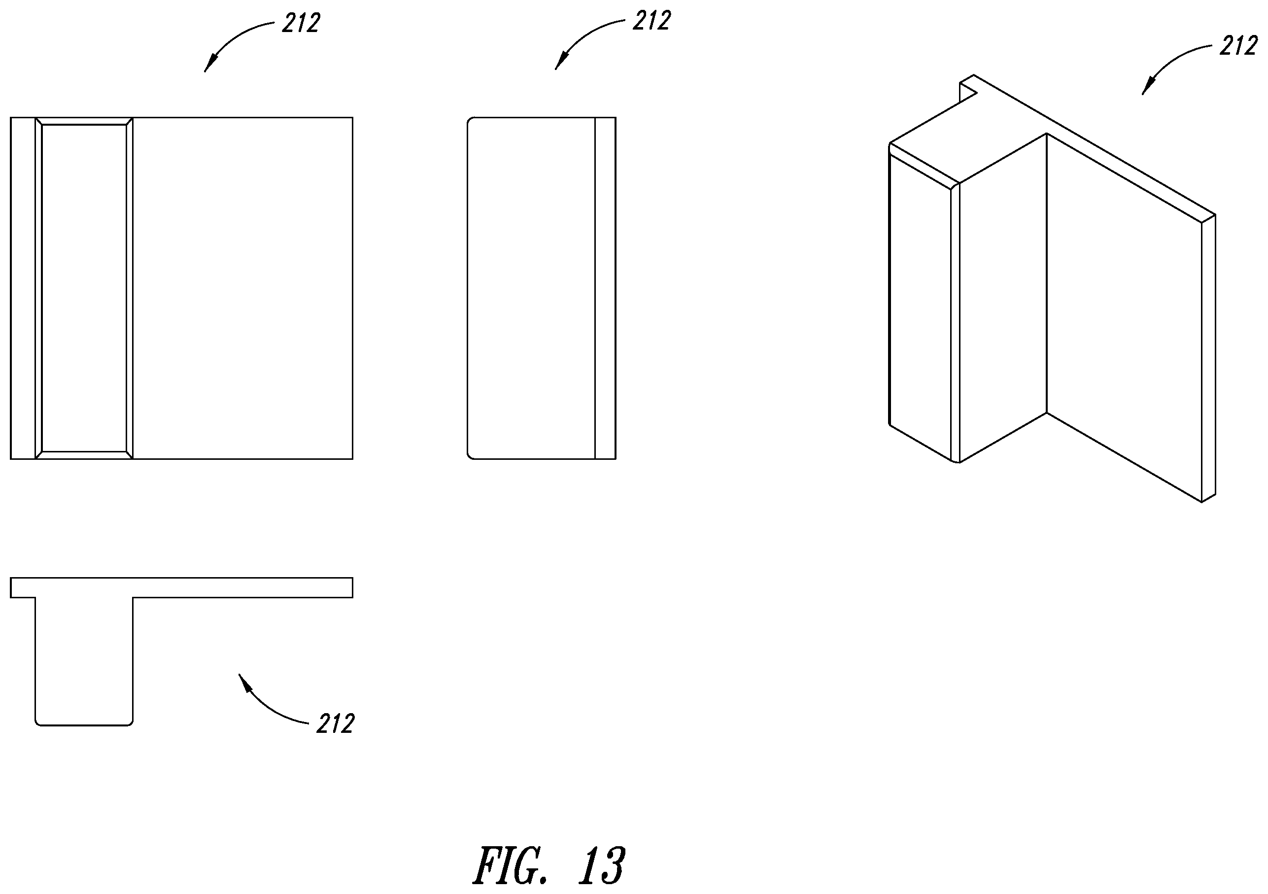 Patent US12460472 Figure 13 – Top-hanging sliding door including wedge design top seal