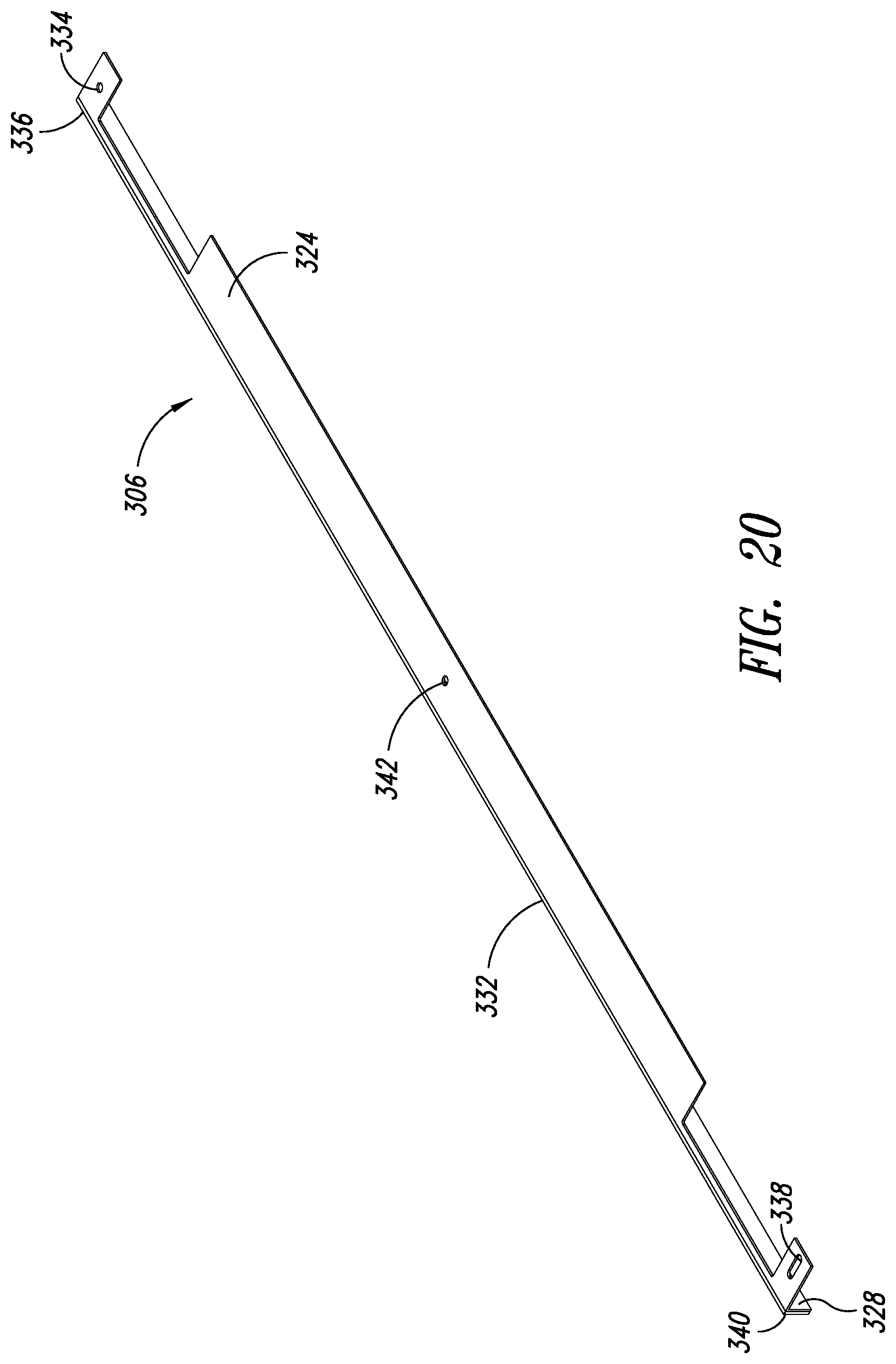 Patent US12460472 Figure 20 – Top-hanging sliding door including wedge design top seal