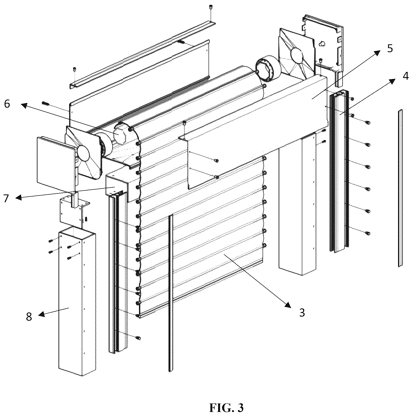 Patent US12460474 Figure 3 – Storm shutter integrated into a window or door