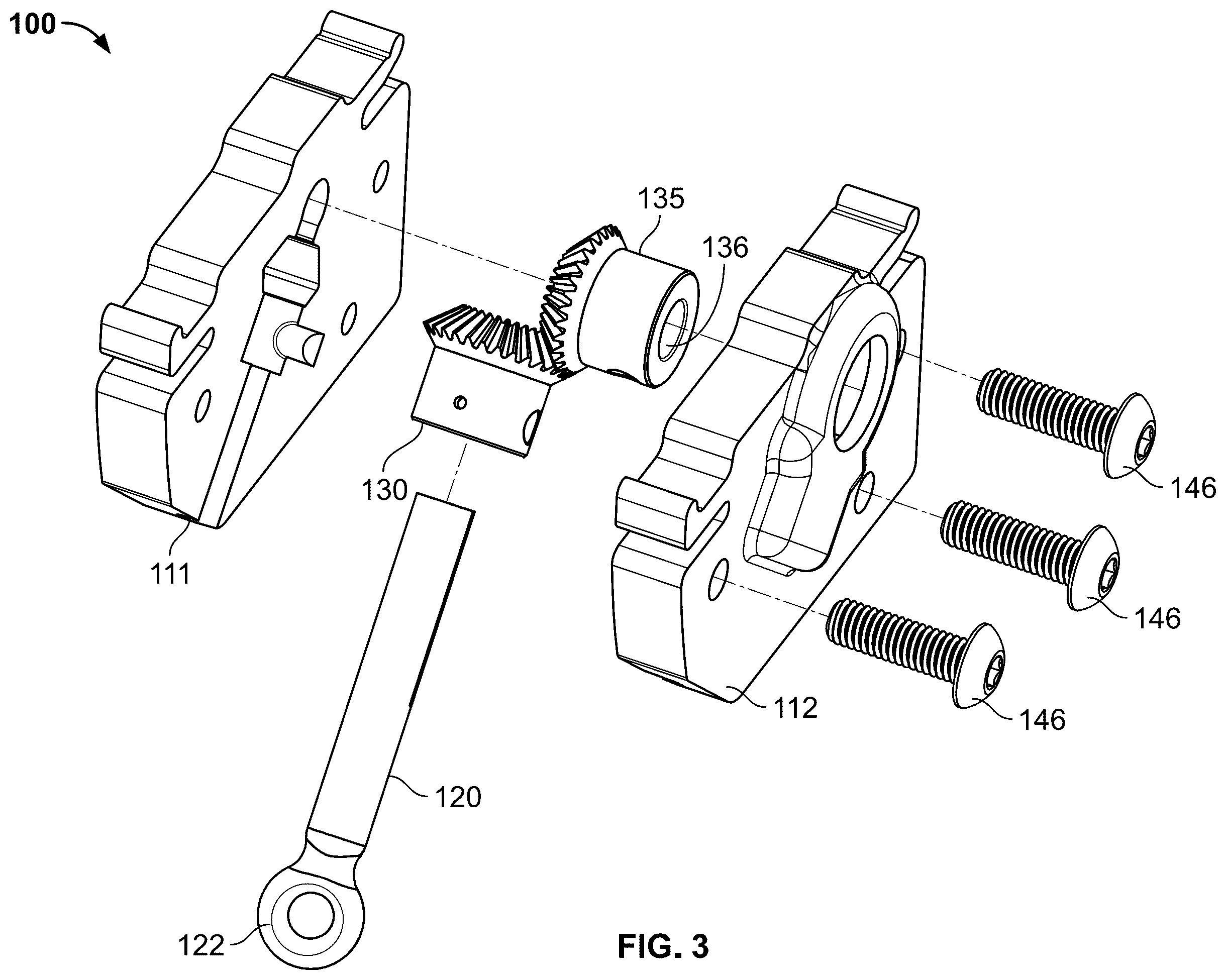 Patent US12460475 Figure 3 – Motorized slat angle adjustment mechanism for window blinds