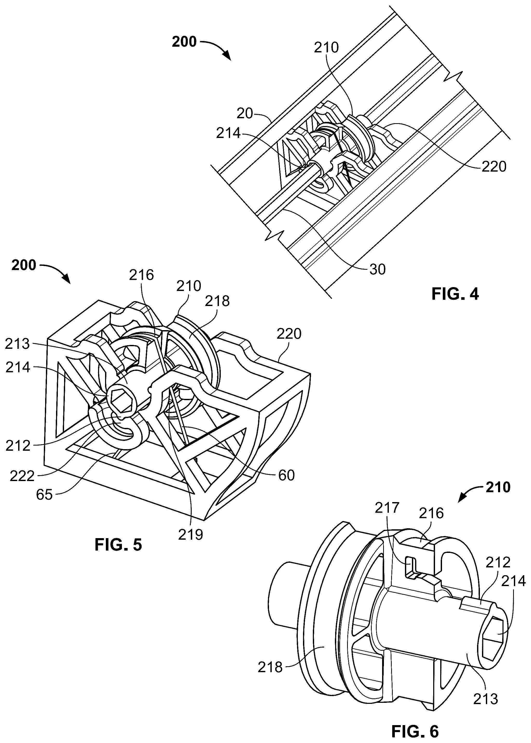 Patent US12460475 Figure 4 – Motorized slat angle adjustment mechanism for window blinds