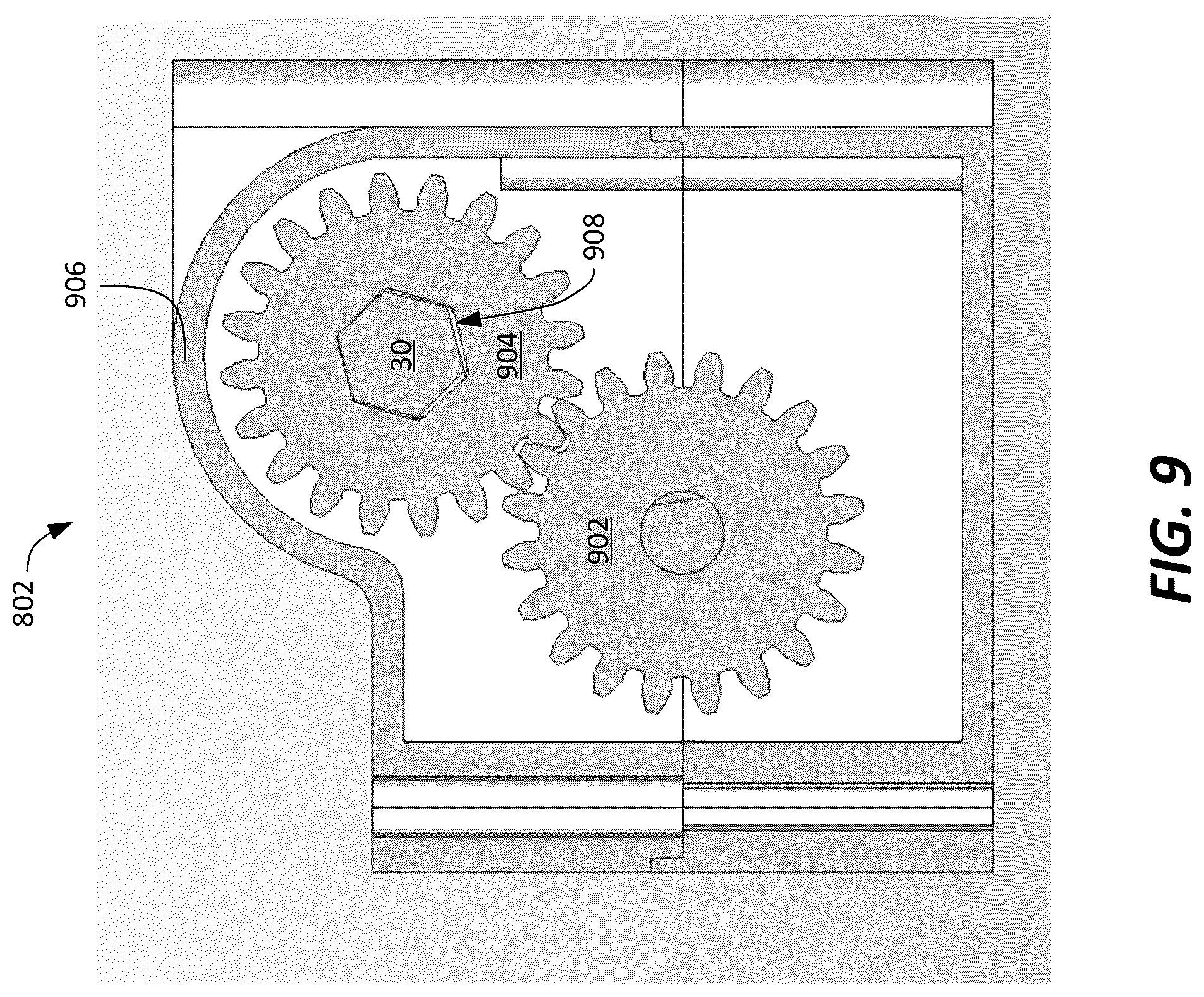 Patent US12460475 Figure 7 – Motorized slat angle adjustment mechanism for window blinds