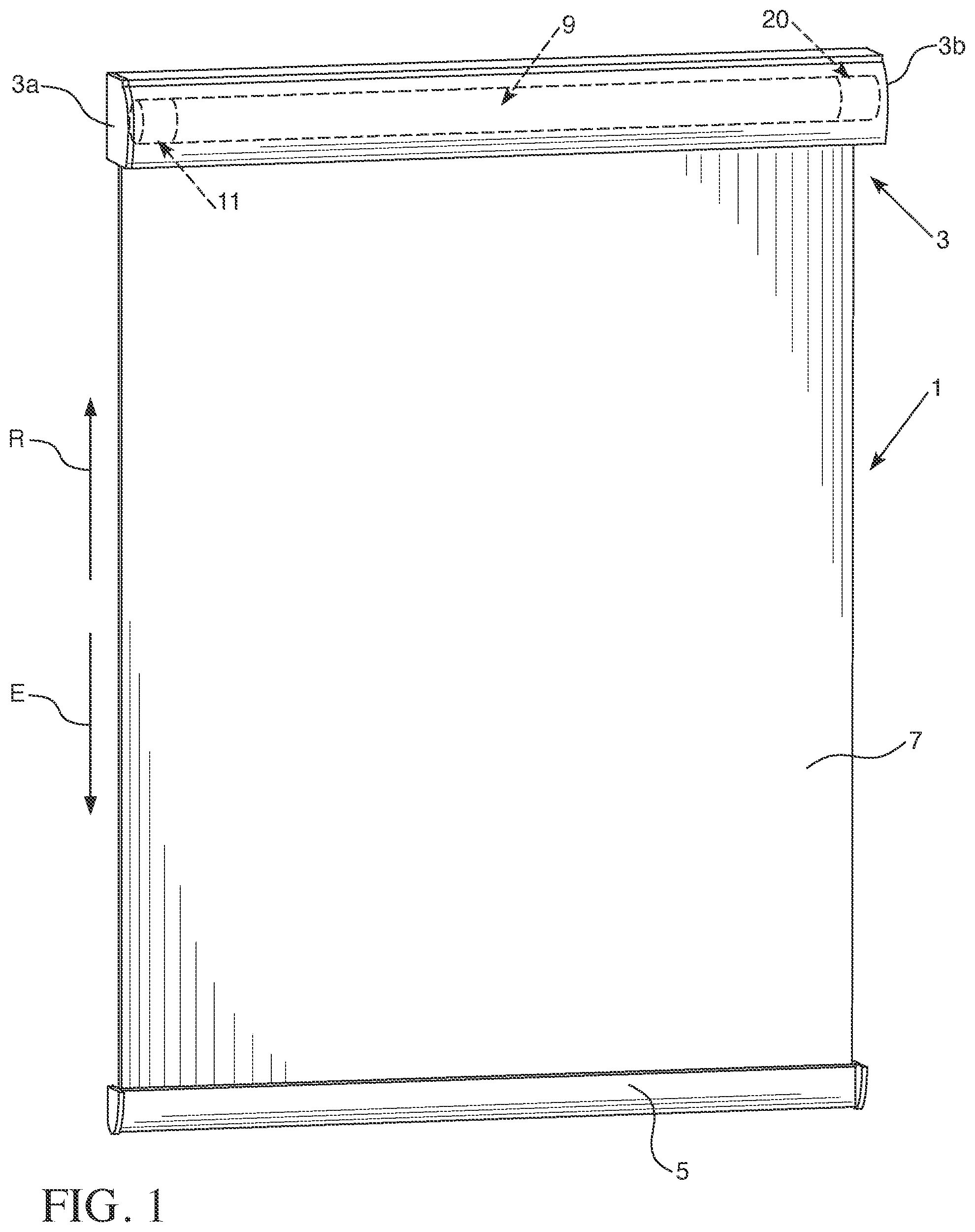 Patent US12460477 Figure 1 – Window covering