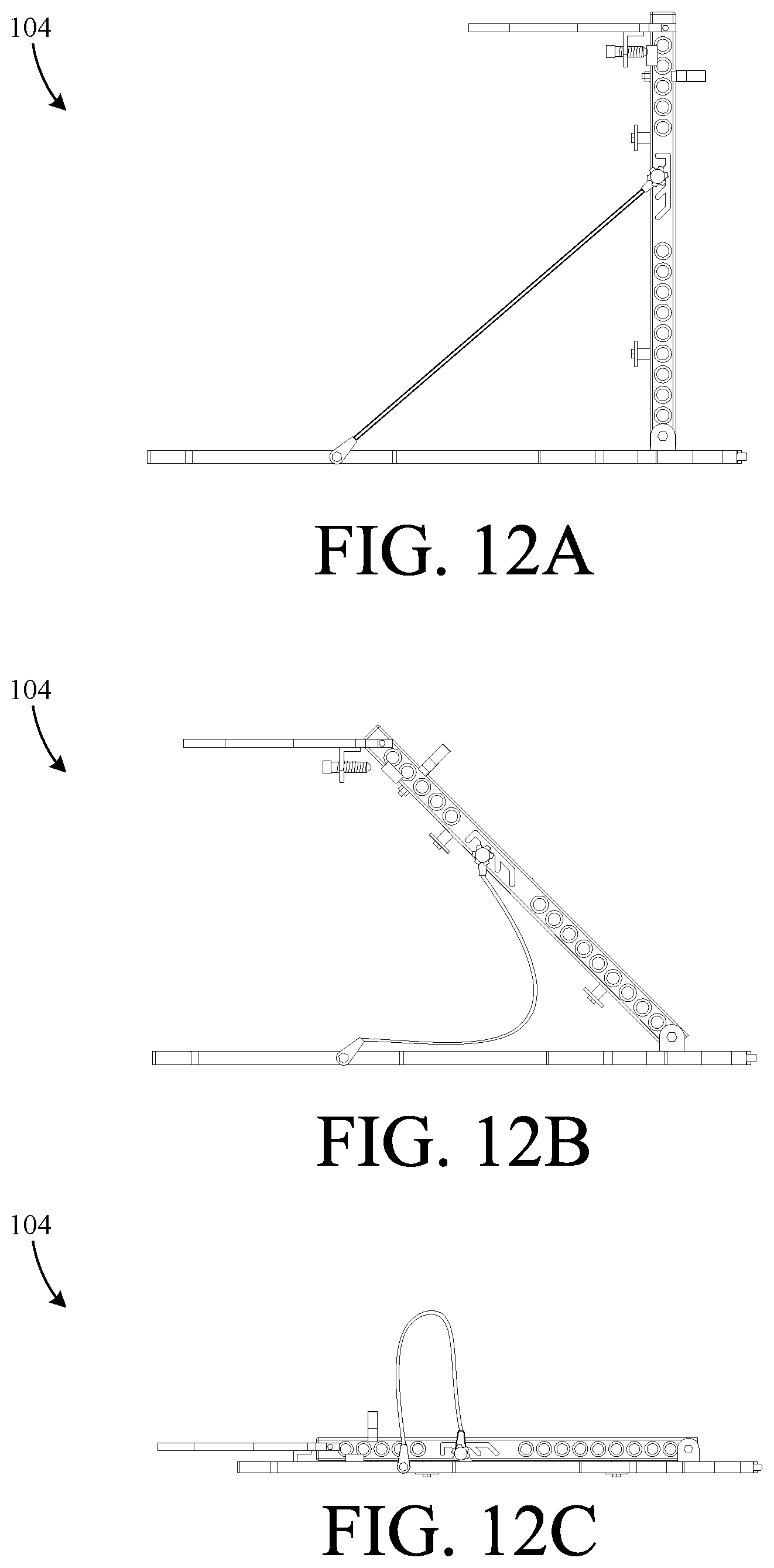 Patent US12460478 Figure 13 – Climbing stick with wrap-around step and tree engaging structure