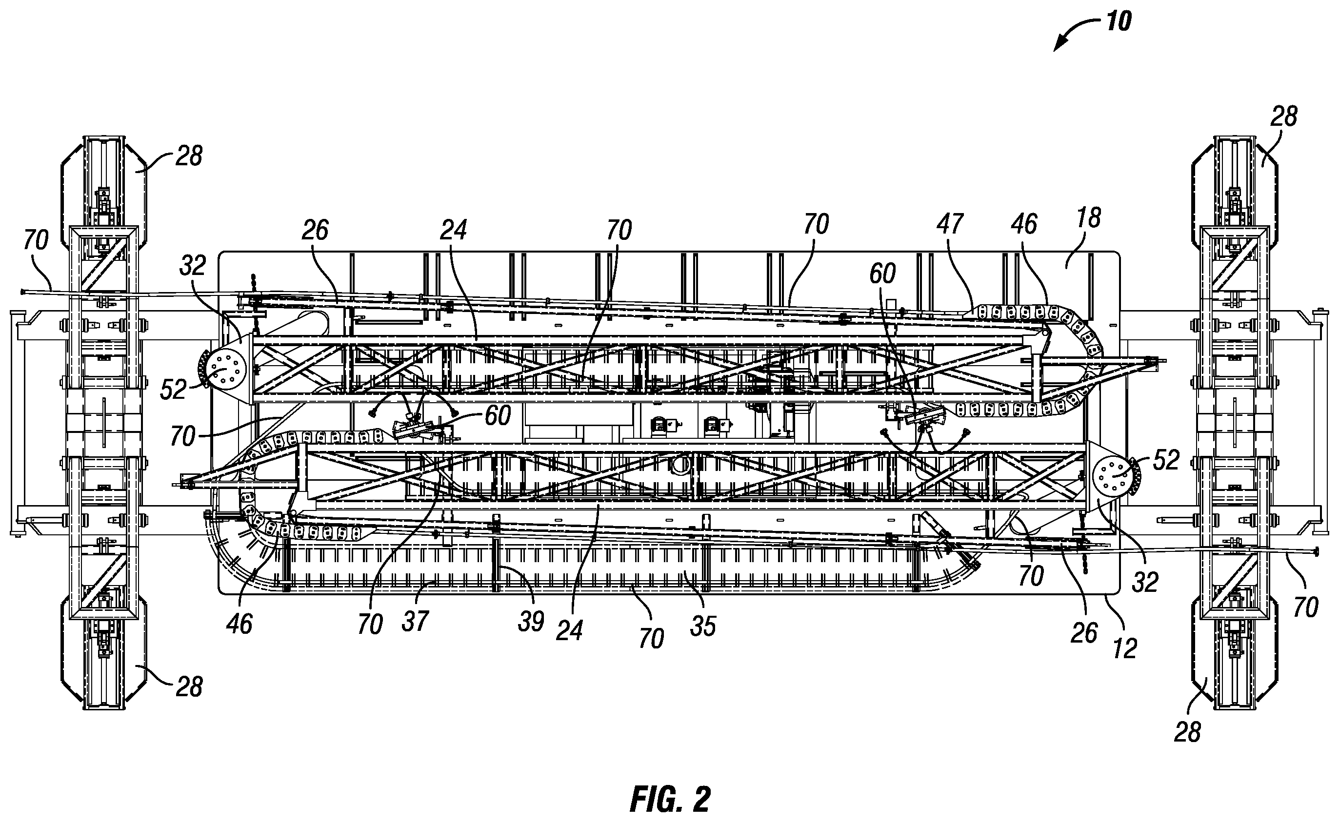 Patent US12460484 Figure 2 – Mobile boom system