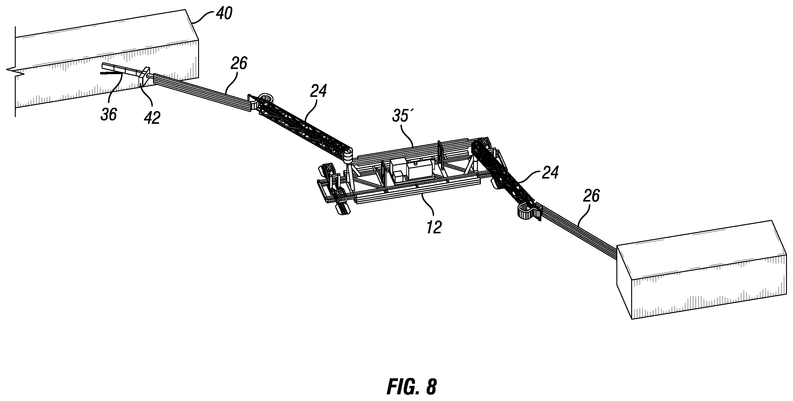 Patent US12460484 Figure 9 – Mobile boom system
