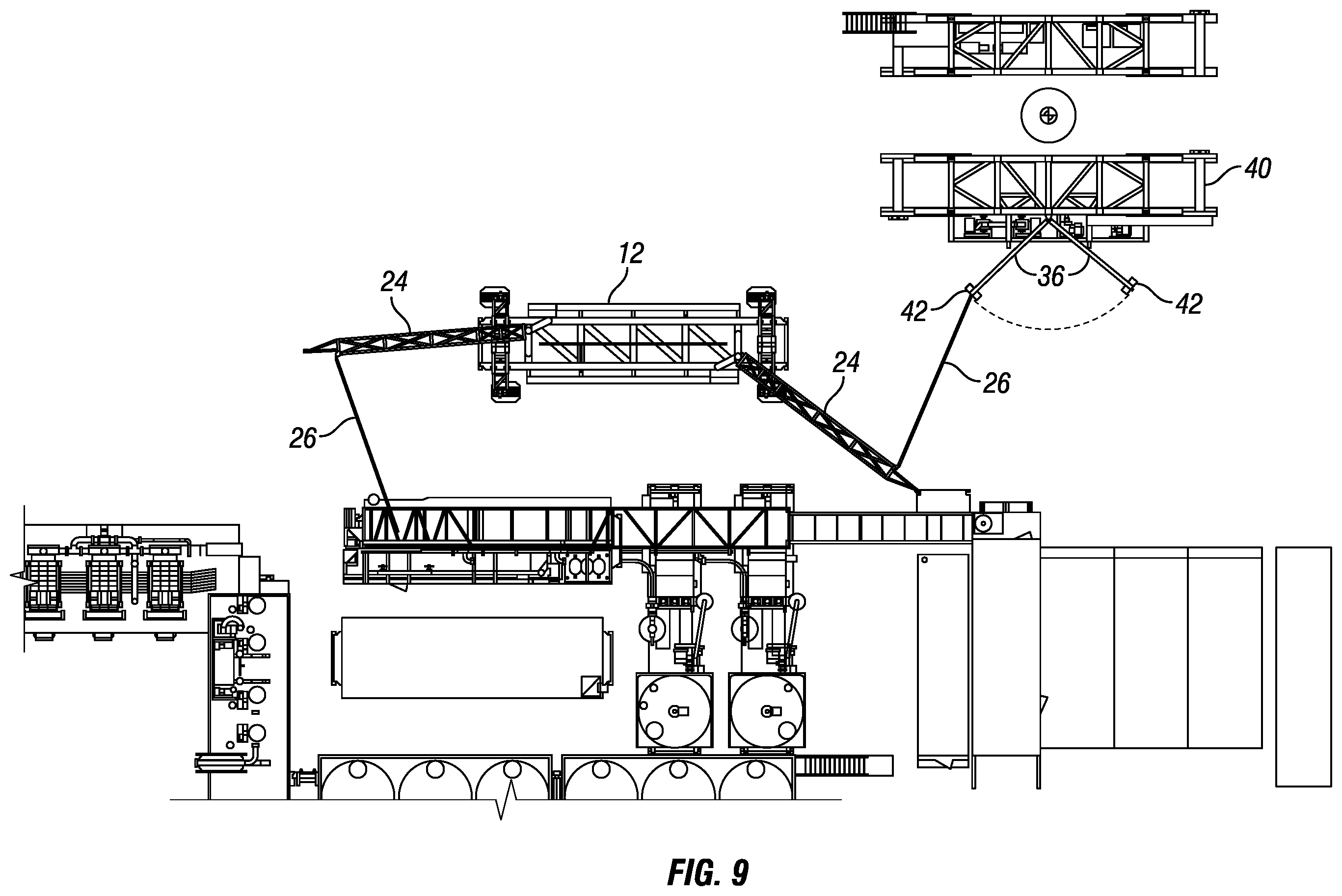 Patent US12460484 Figure 10 – Mobile boom system
