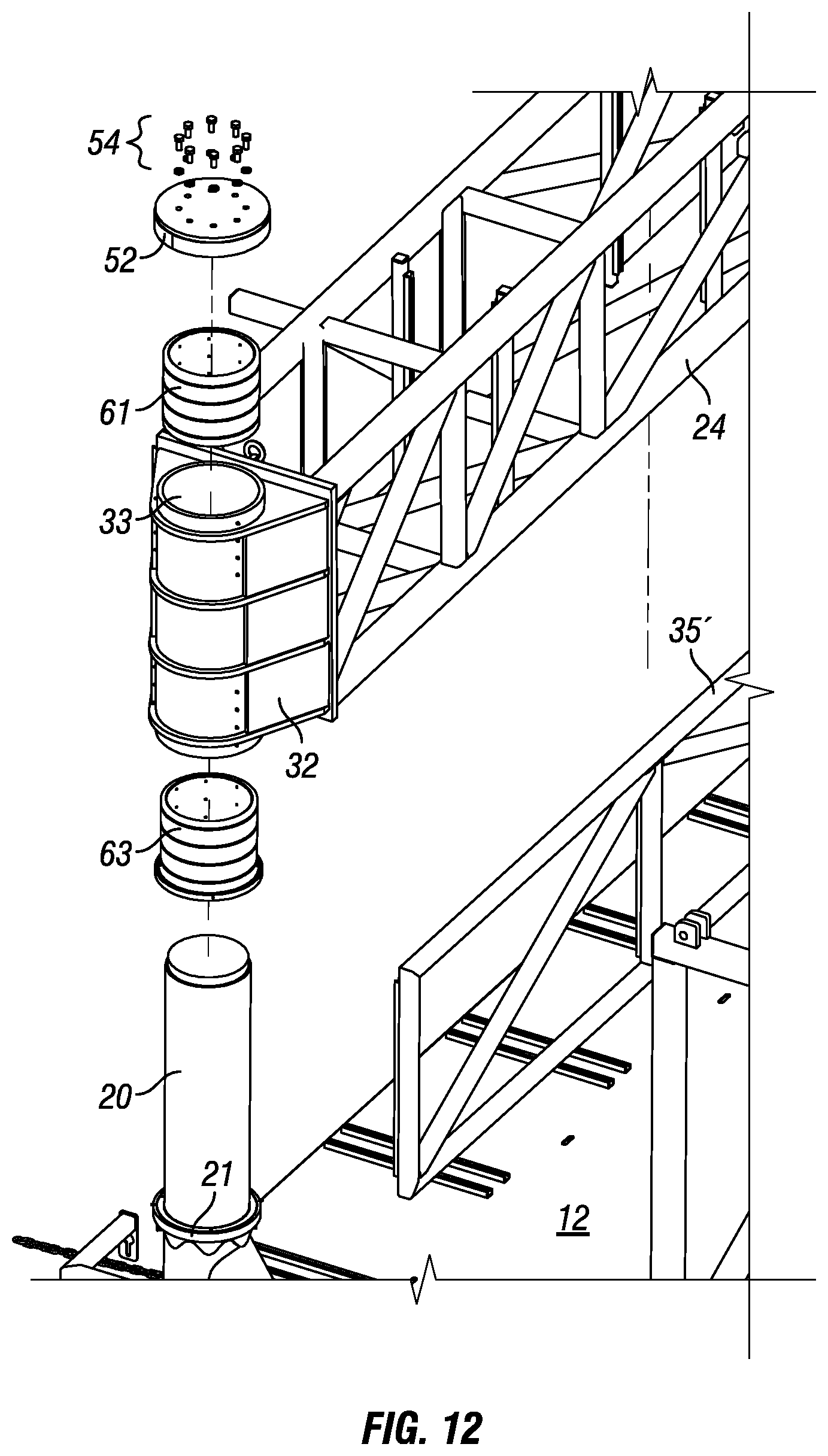 Patent US12460484 Figure 13 – Mobile boom system