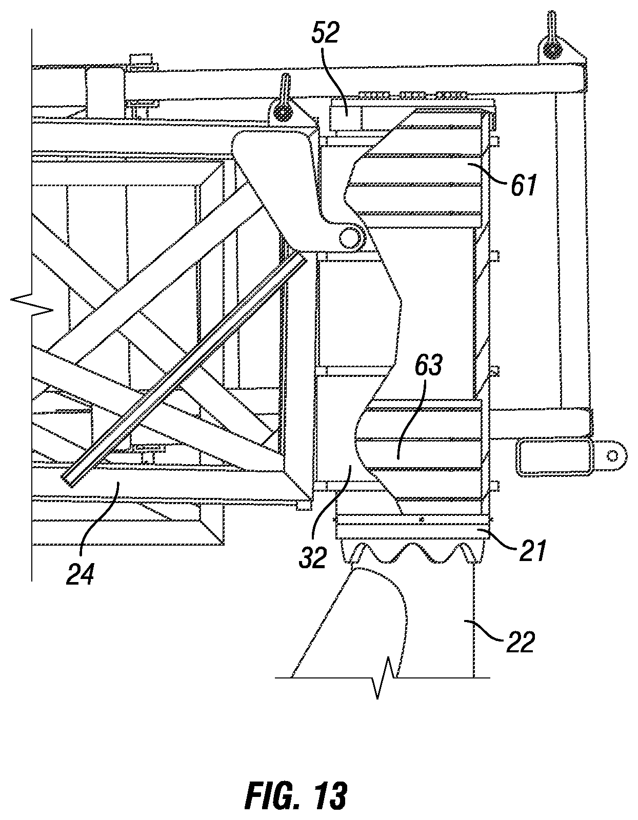 Patent US12460484 Figure 14 – Mobile boom system