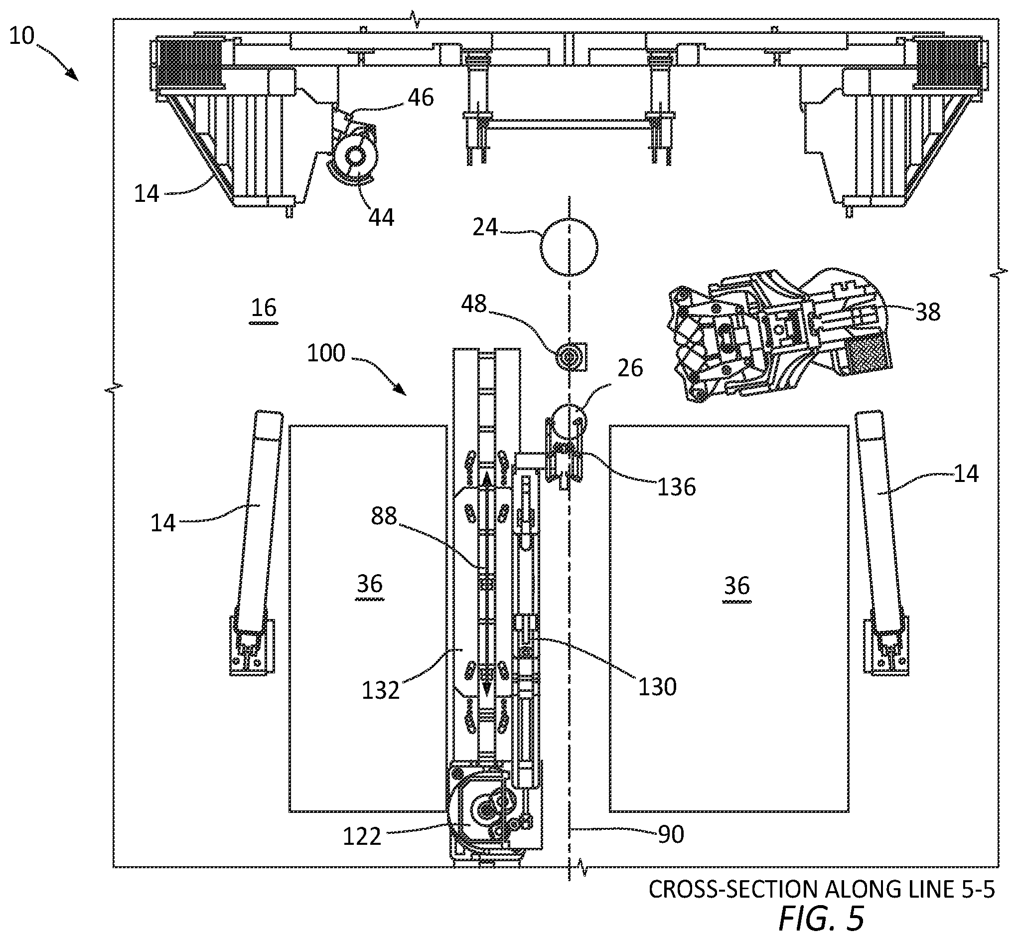 Patent US12460486 Figure 5 – Tubular handling system
