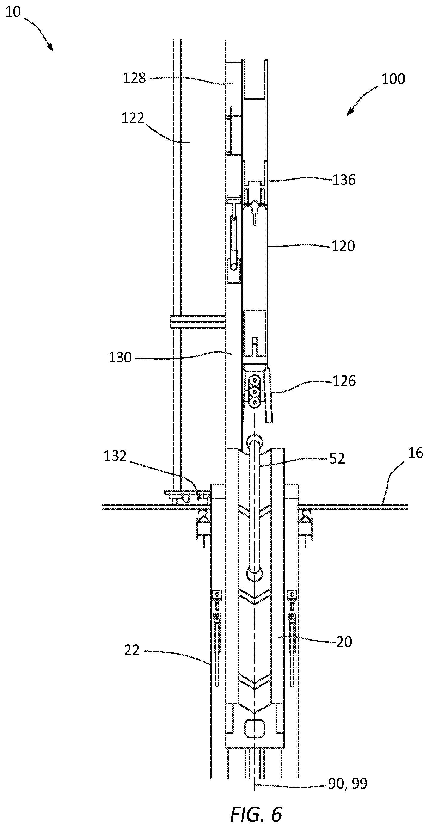 Patent US12460486 Figure 6 – Tubular handling system