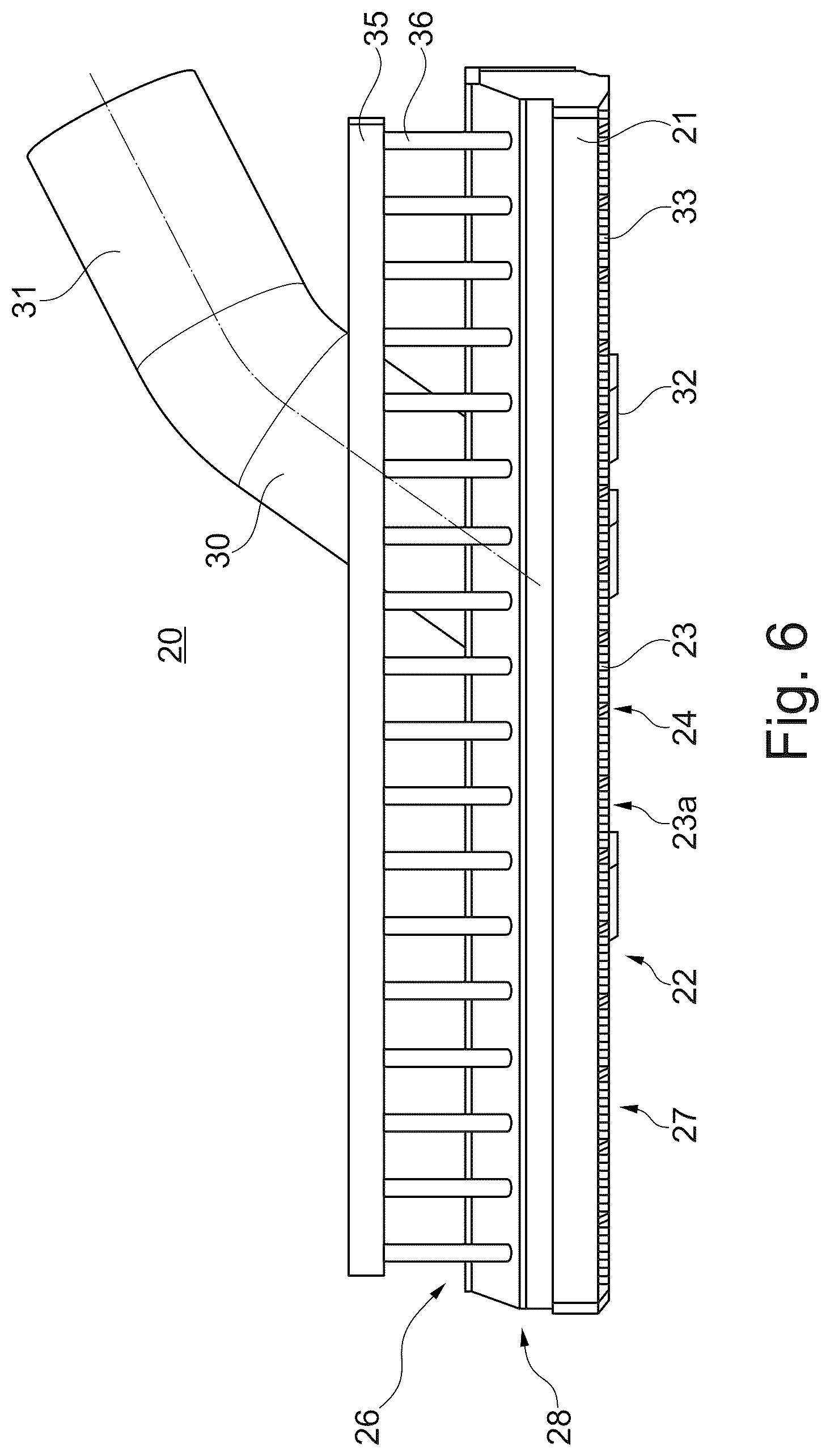 Patent US12460487 Figure 6 – Drill head for creating a borehole in the ground