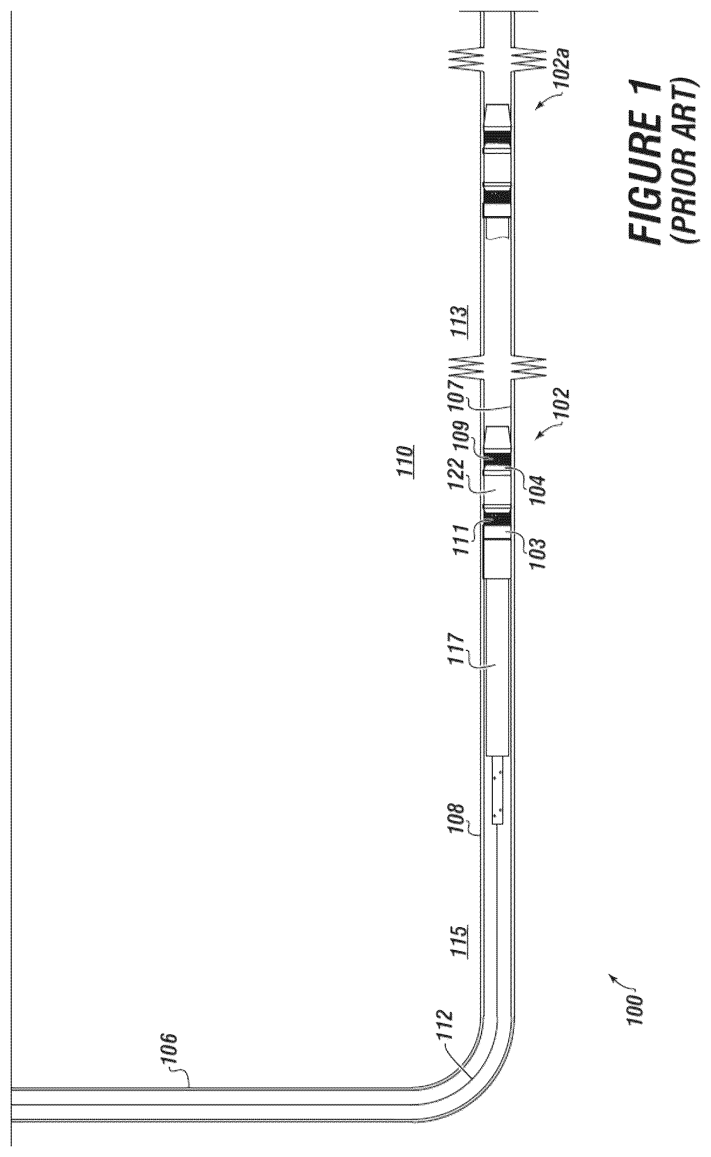Patent US12460492 Figure 1 – Downhole completion assembly and related systems and methods of use