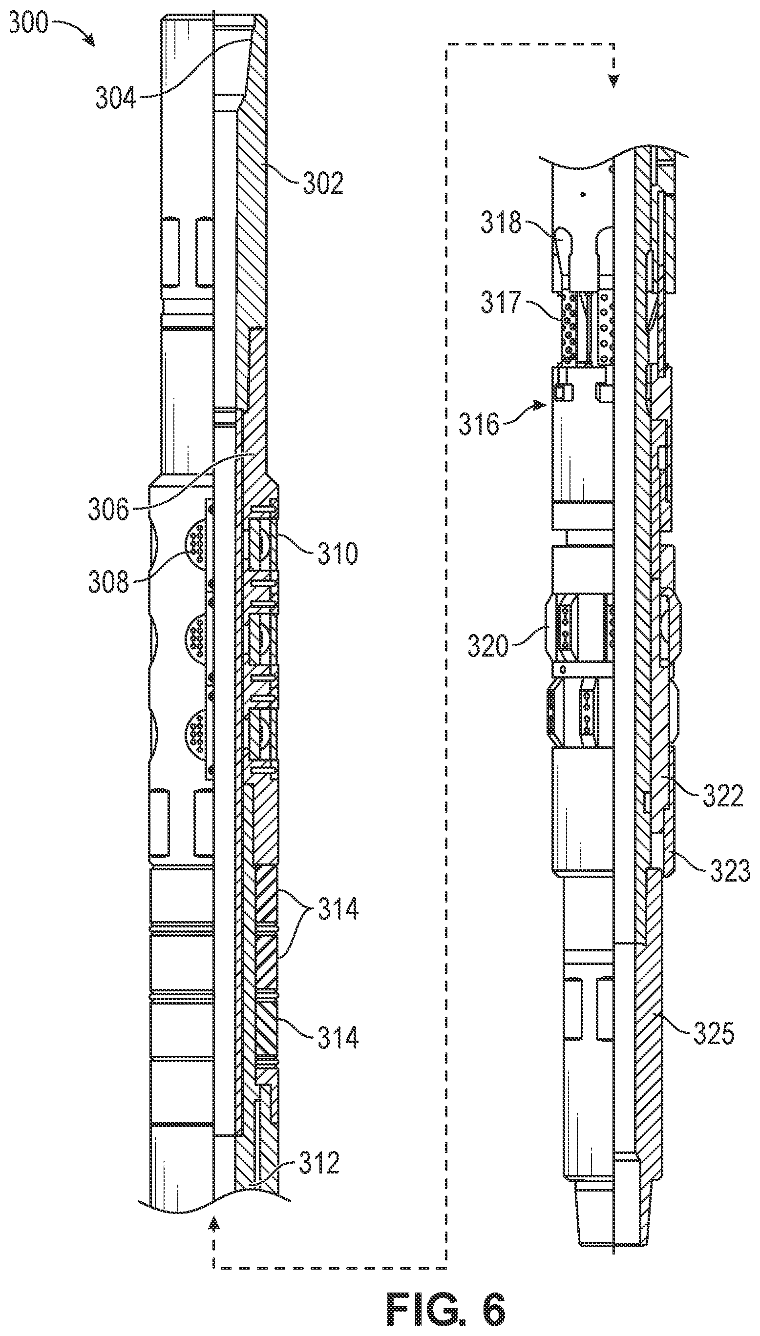 Patent US12460494 Figure 6 – Shearable lock mechanism for storm packer anchor