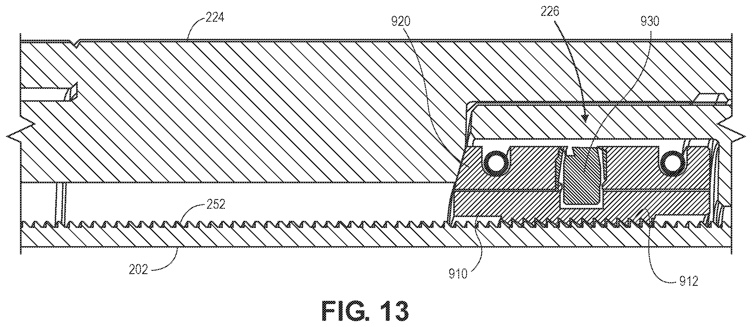Patent US12460494 Figure 14 – Shearable lock mechanism for storm packer anchor