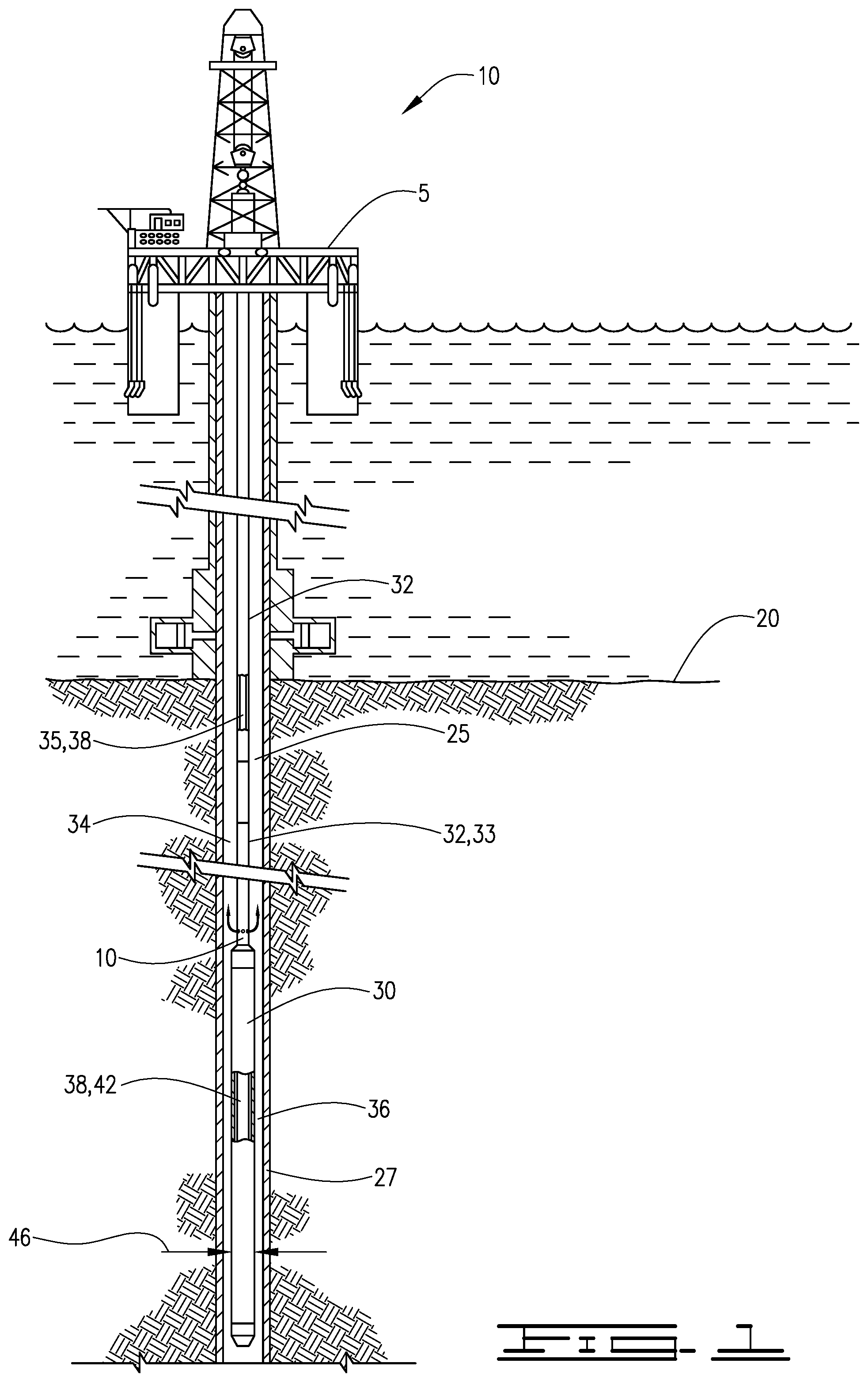 Patent US12460507 Figure 1 – Apparatus and method of reducing surge when running casing