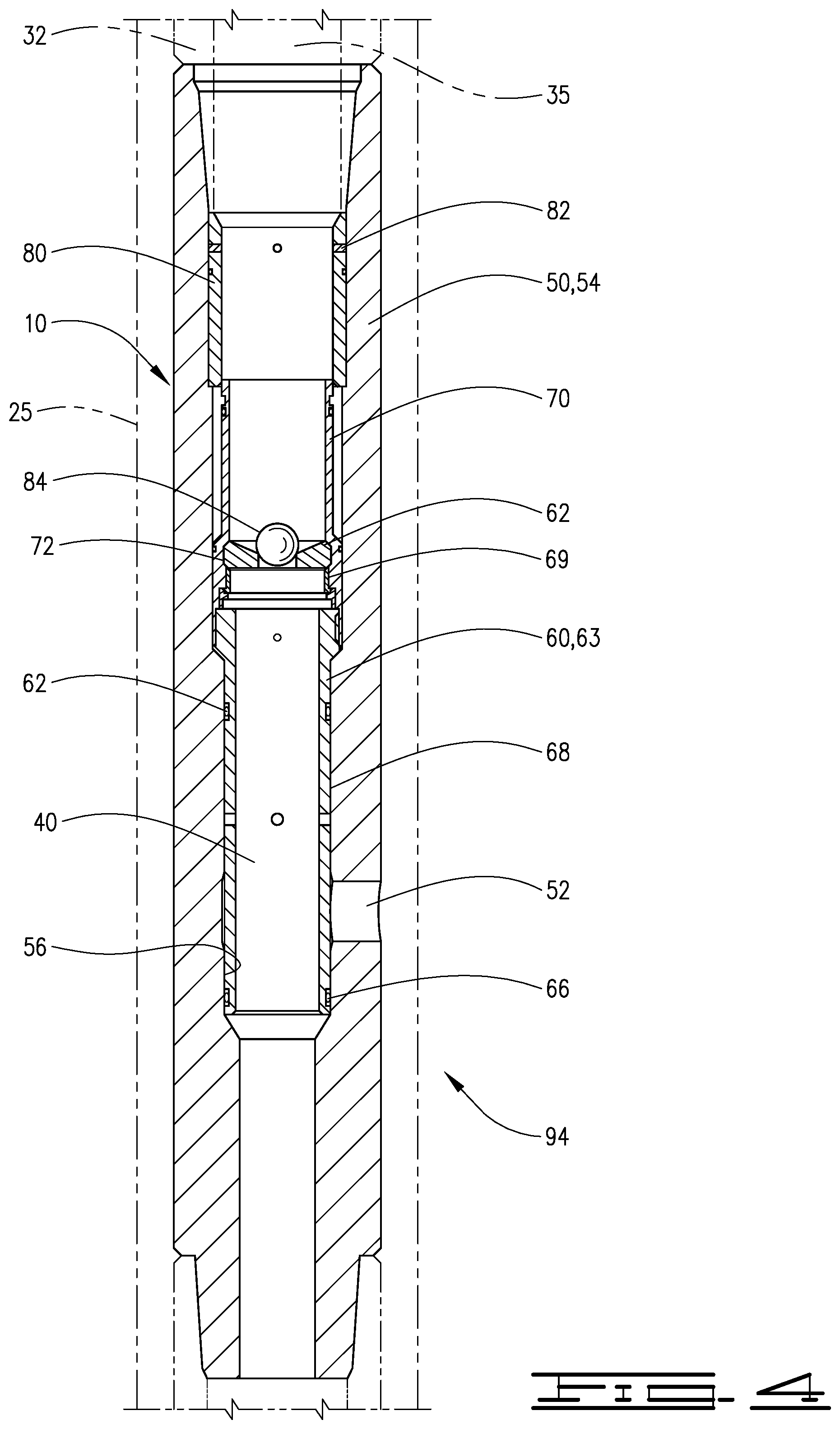 Patent US12460507 Figure 4 – Apparatus and method of reducing surge when running casing