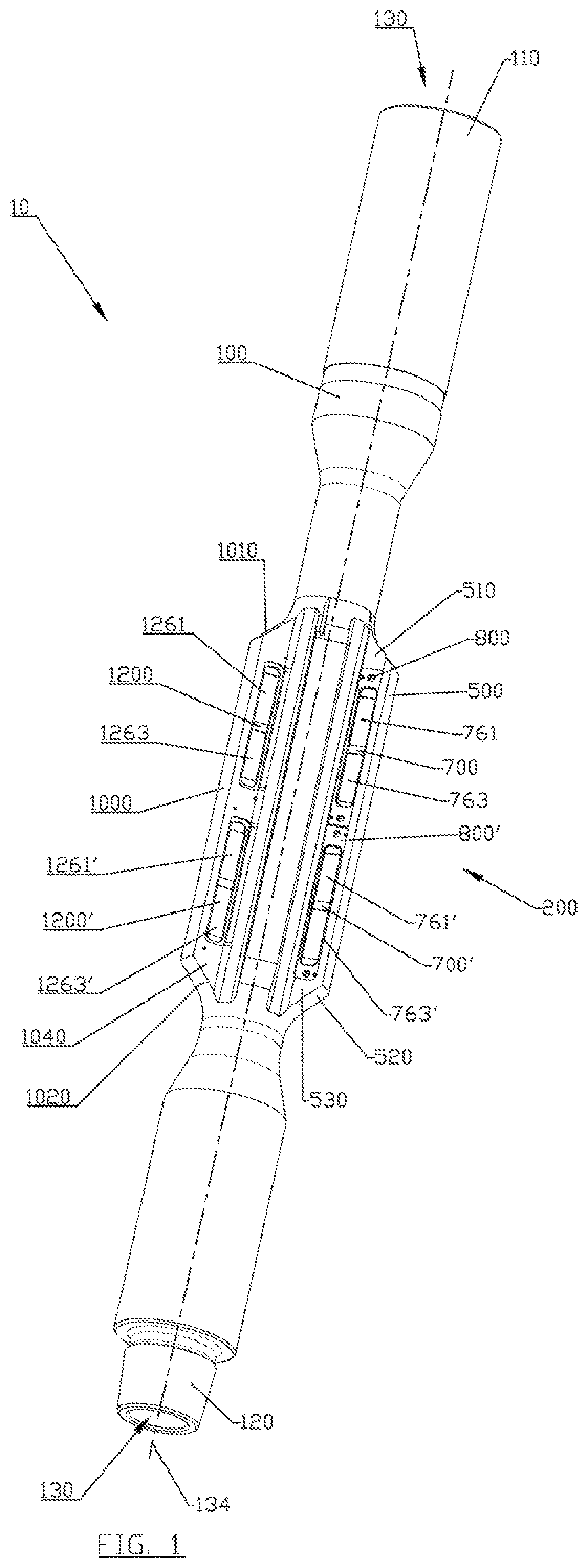 Patent US12460510 Figure 1 – Downhole magnet, downhole magnetic jetting tool and method of attachment of magnet pieces to the tool body