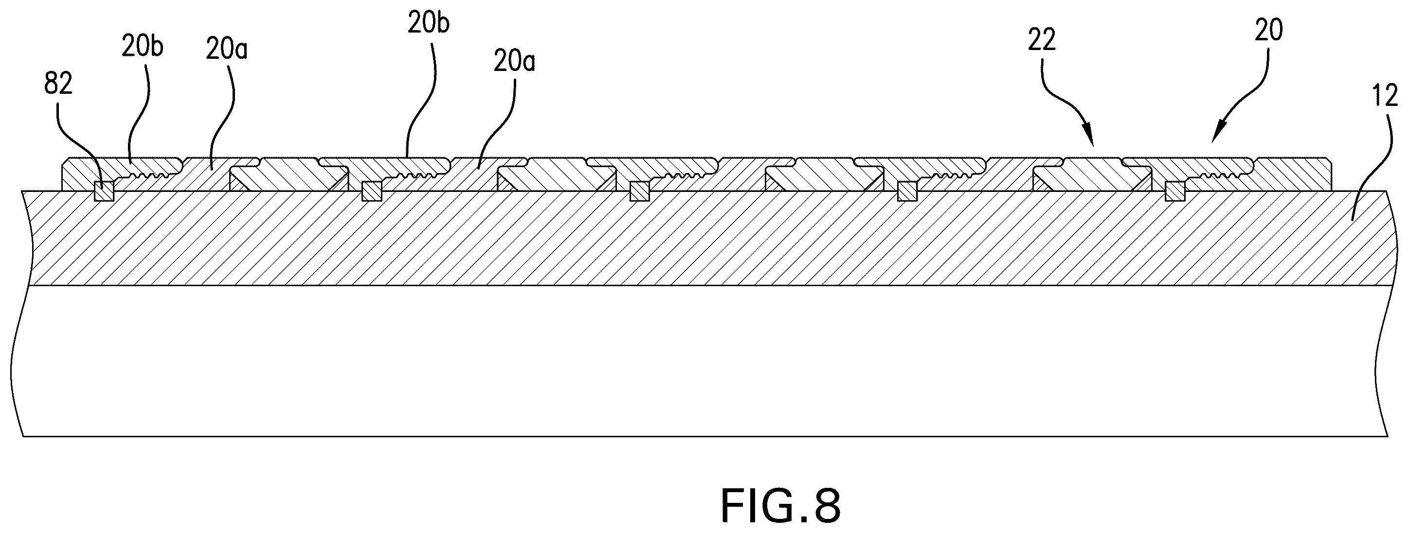 Patent US12460515 Figure 8 – Seal arrangement for a liner hanger, method, and system