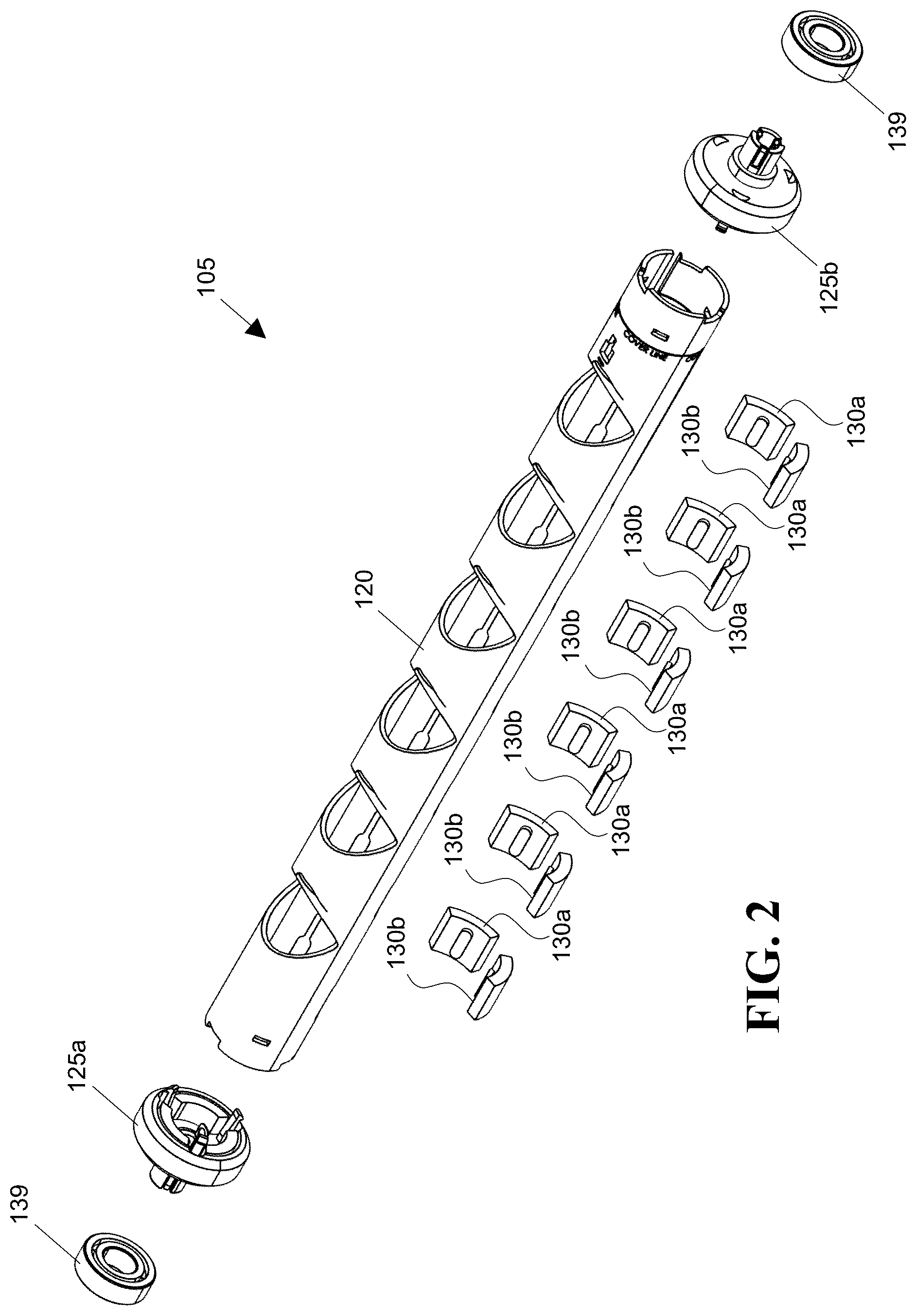 Patent US12460518 Figure 2 – Perforating gun with self-orienting charge cartridge
