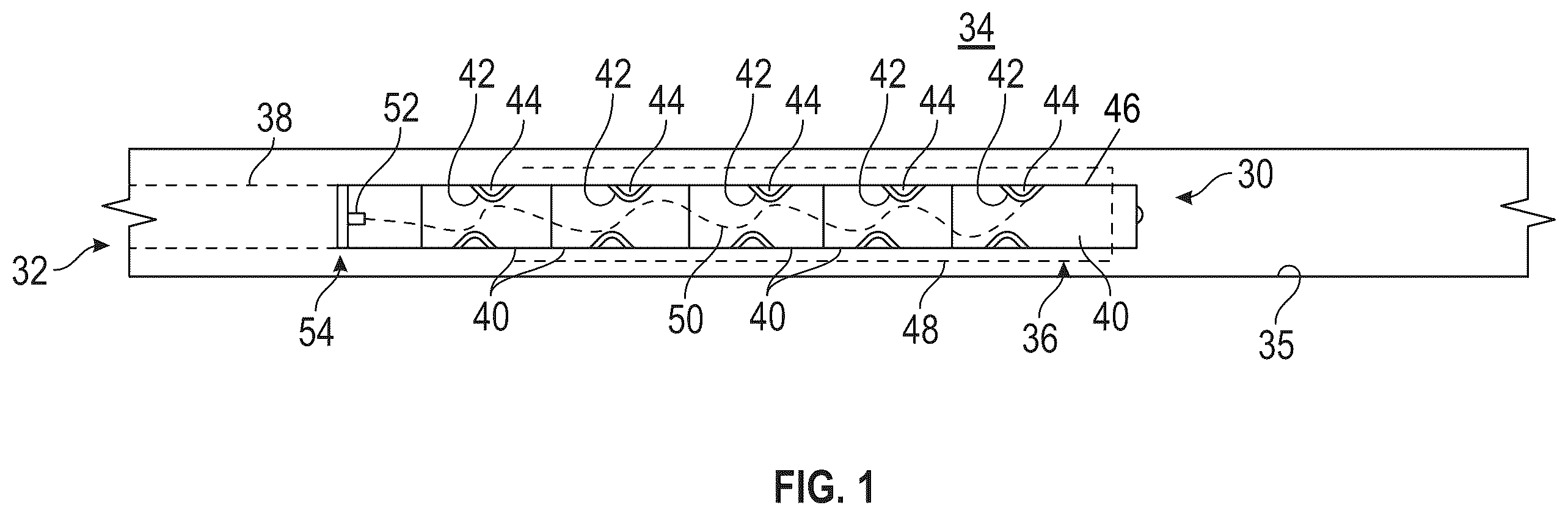Patent US12460519 Figure 1 – Perforating gun having modular construction